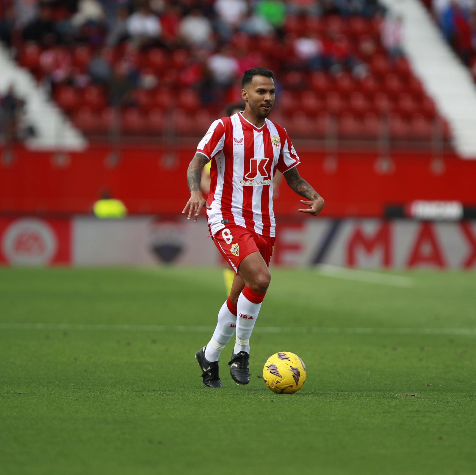 Las mejores imágenes del partido de fútbol U.D. Almería-Villarreal C.F.