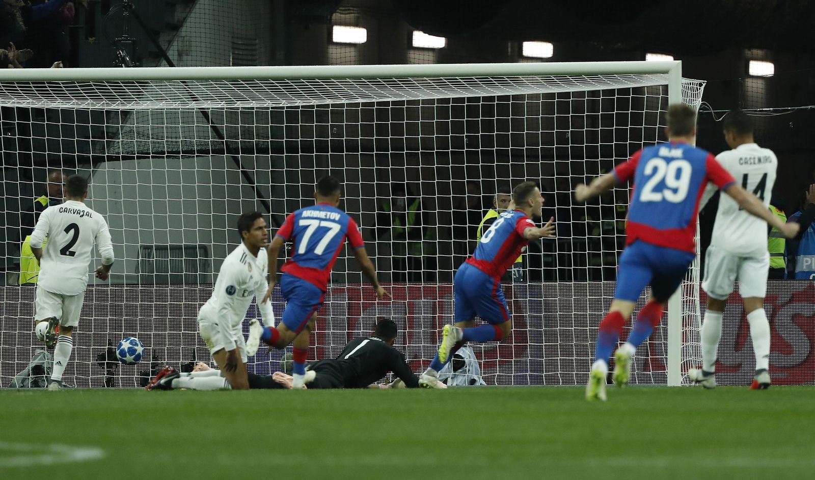 El CSKA de Moscú-Real Madrid, en imágenes