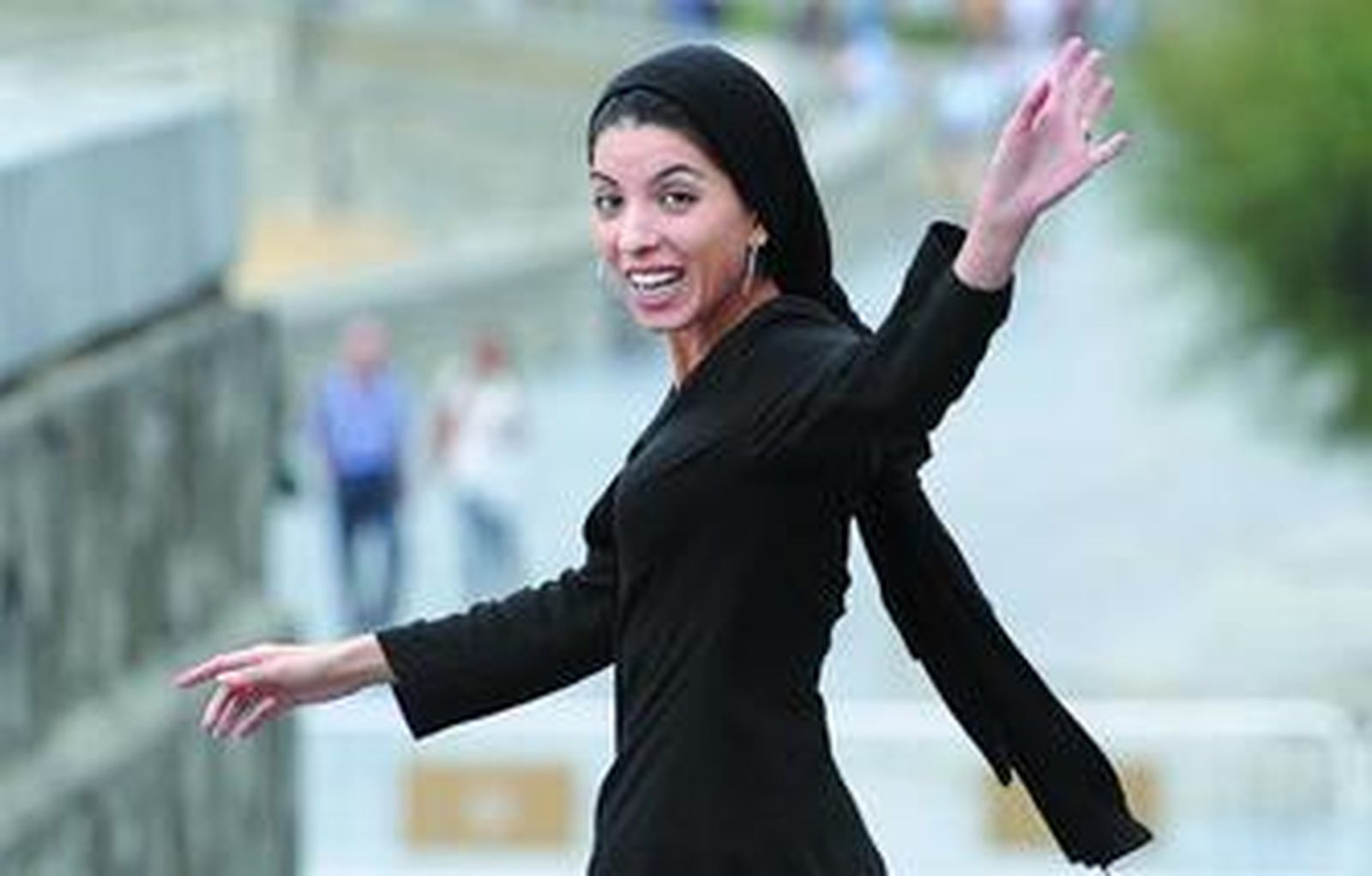 La realizadora Samira Makhmalbaf, hija del director Mohsen Makhmalbaf, ayer en San Sebastián.