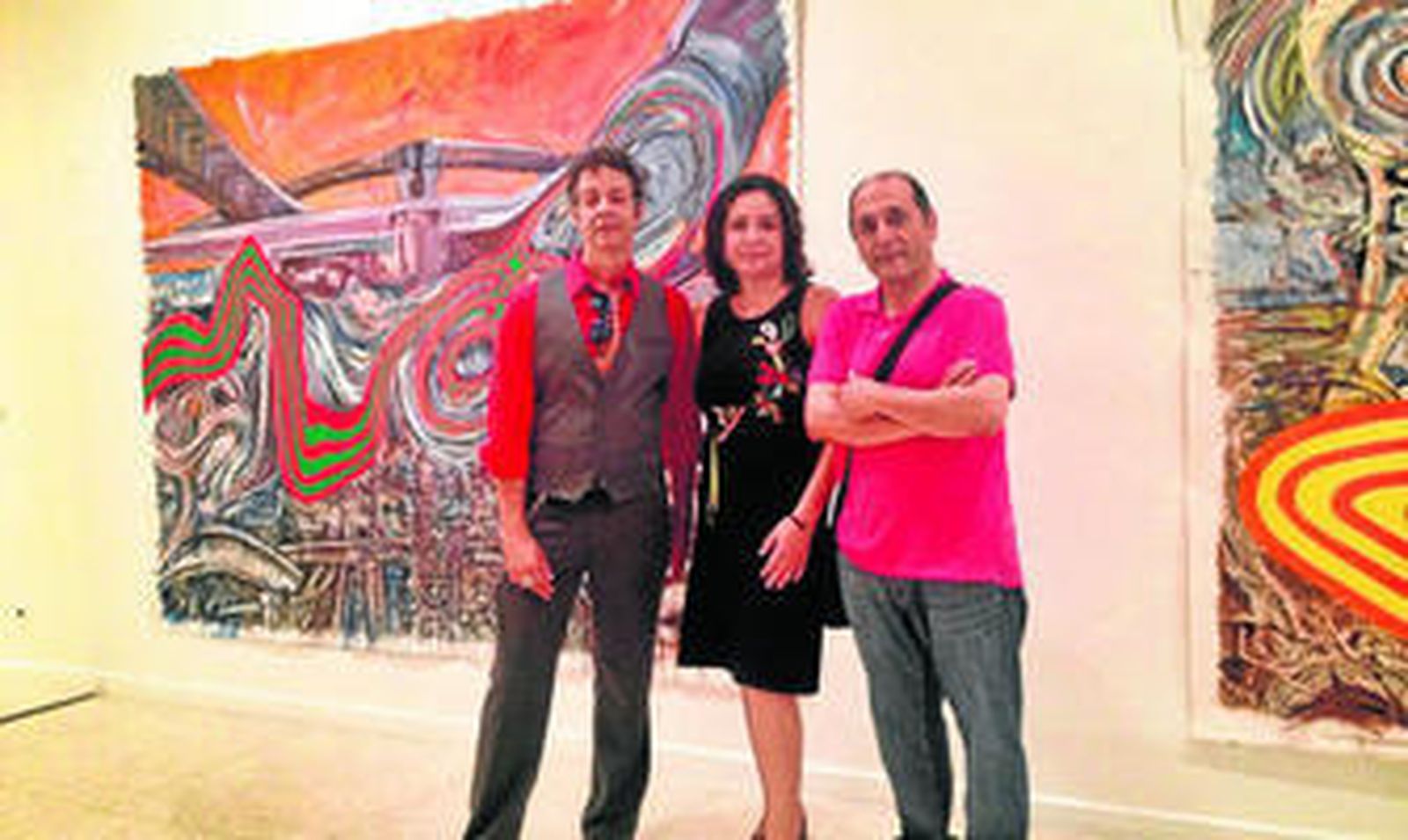 Momentos de la jornada inaugural de la exposición 'Visiones Soñadas'.