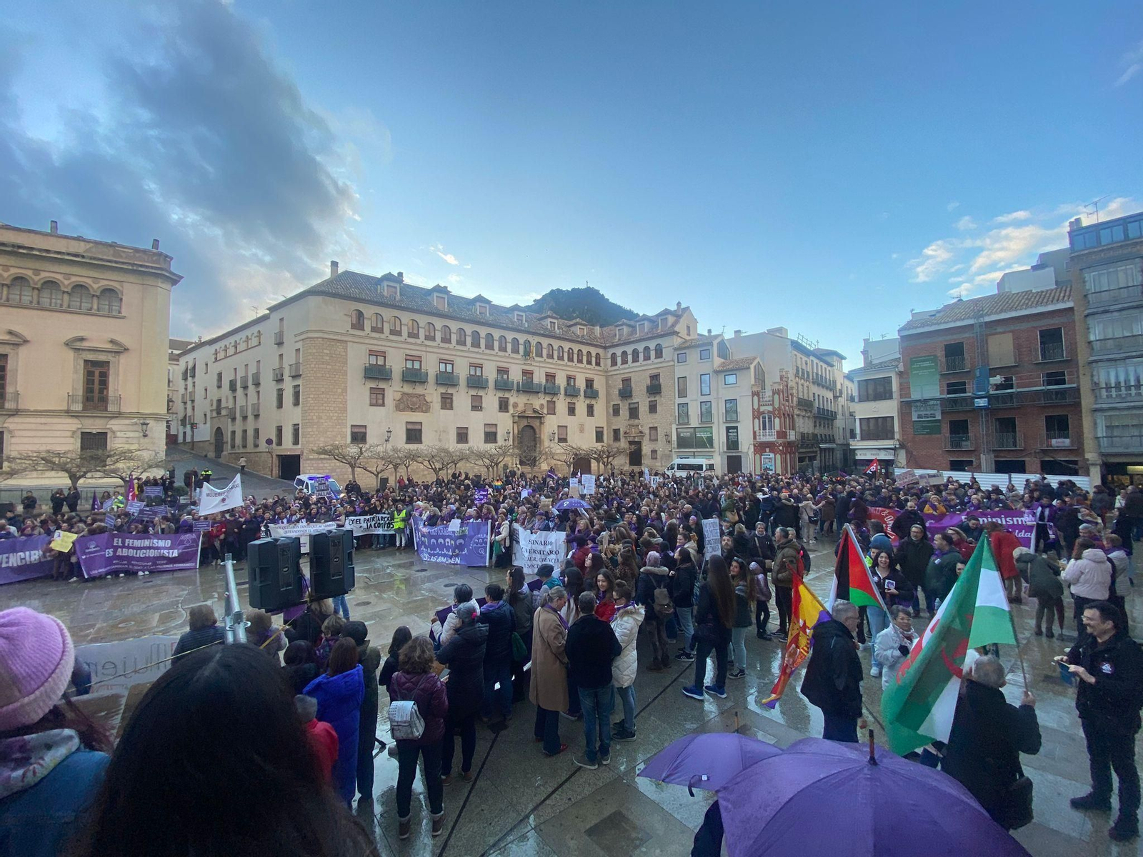Manifestación del Día Internacional de la Mujer en Jaén.