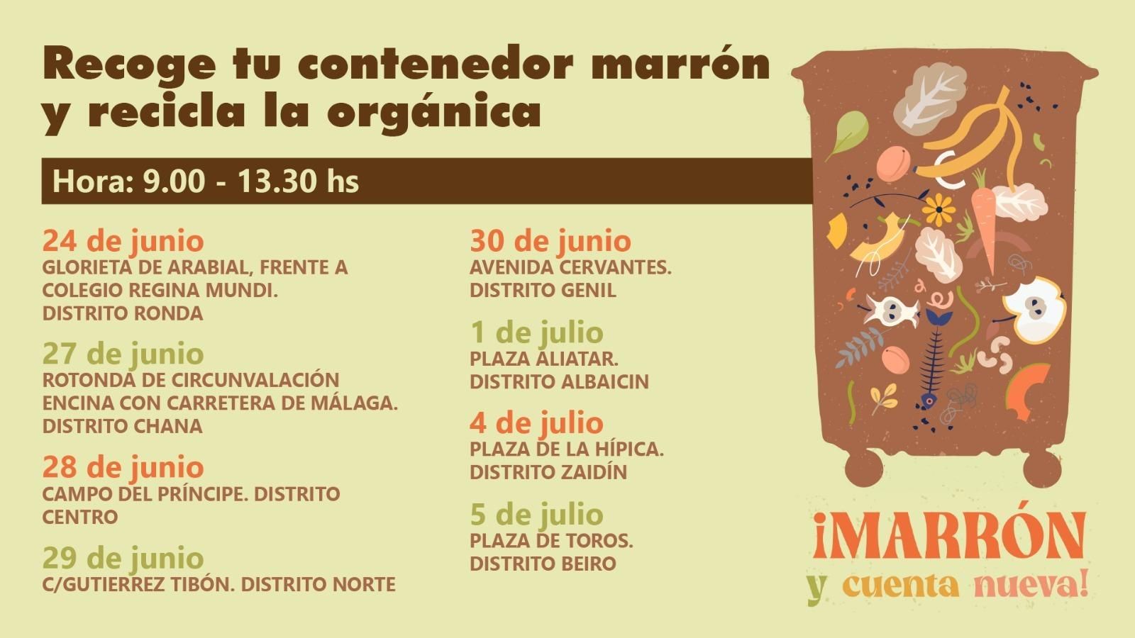 Campaña de entrega de contenedores