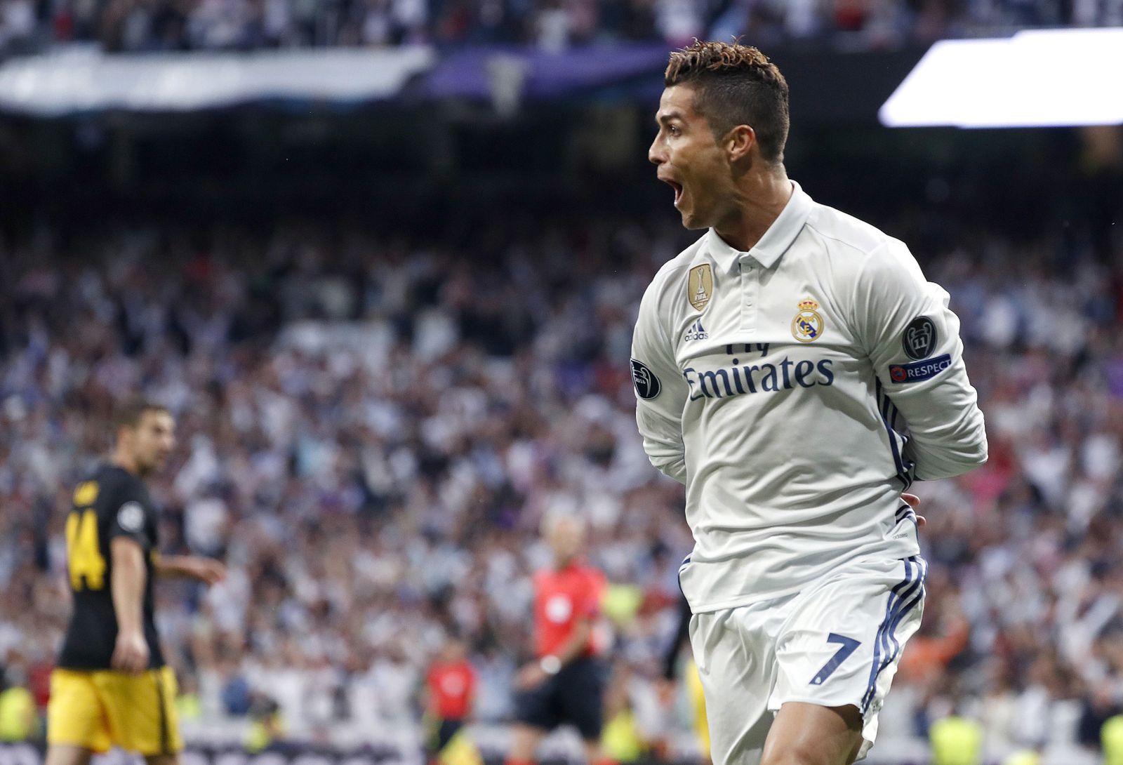 La ida de semifinales del Madrid-Atlético de 'Champions'