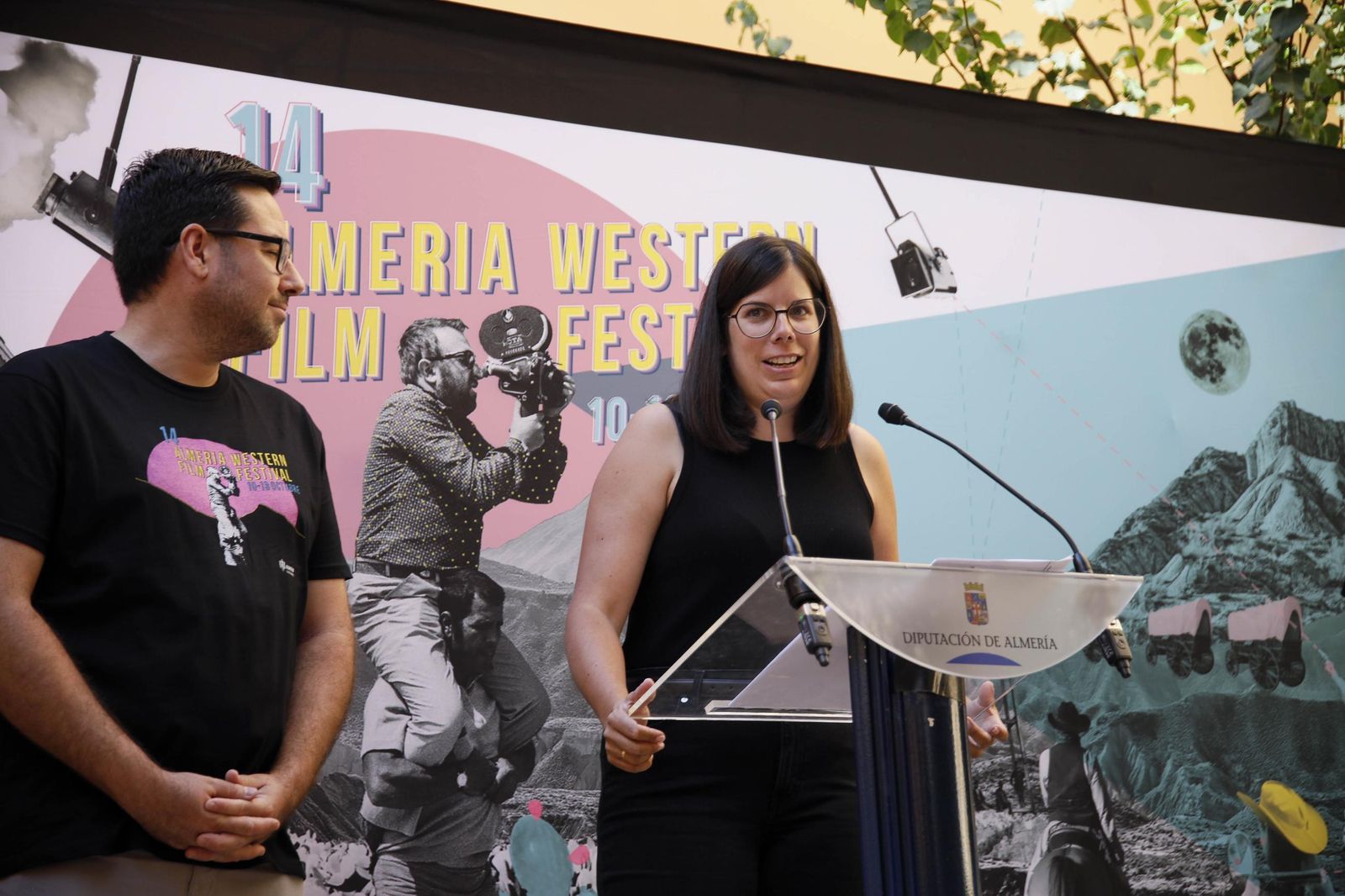 Las imágenes de la presentación de la XIV edición del Almería Western Film Festival