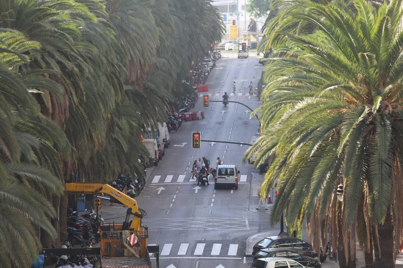 Fotos de la reapertura al tráfico de la Avenida de Andalucía y la Alameda de Colón