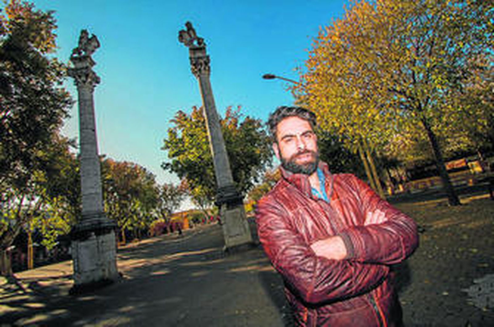 Rafa Marinelli, hijo y sobrino de los componentes de Alameda, en la zona que dio nombre al grupo.