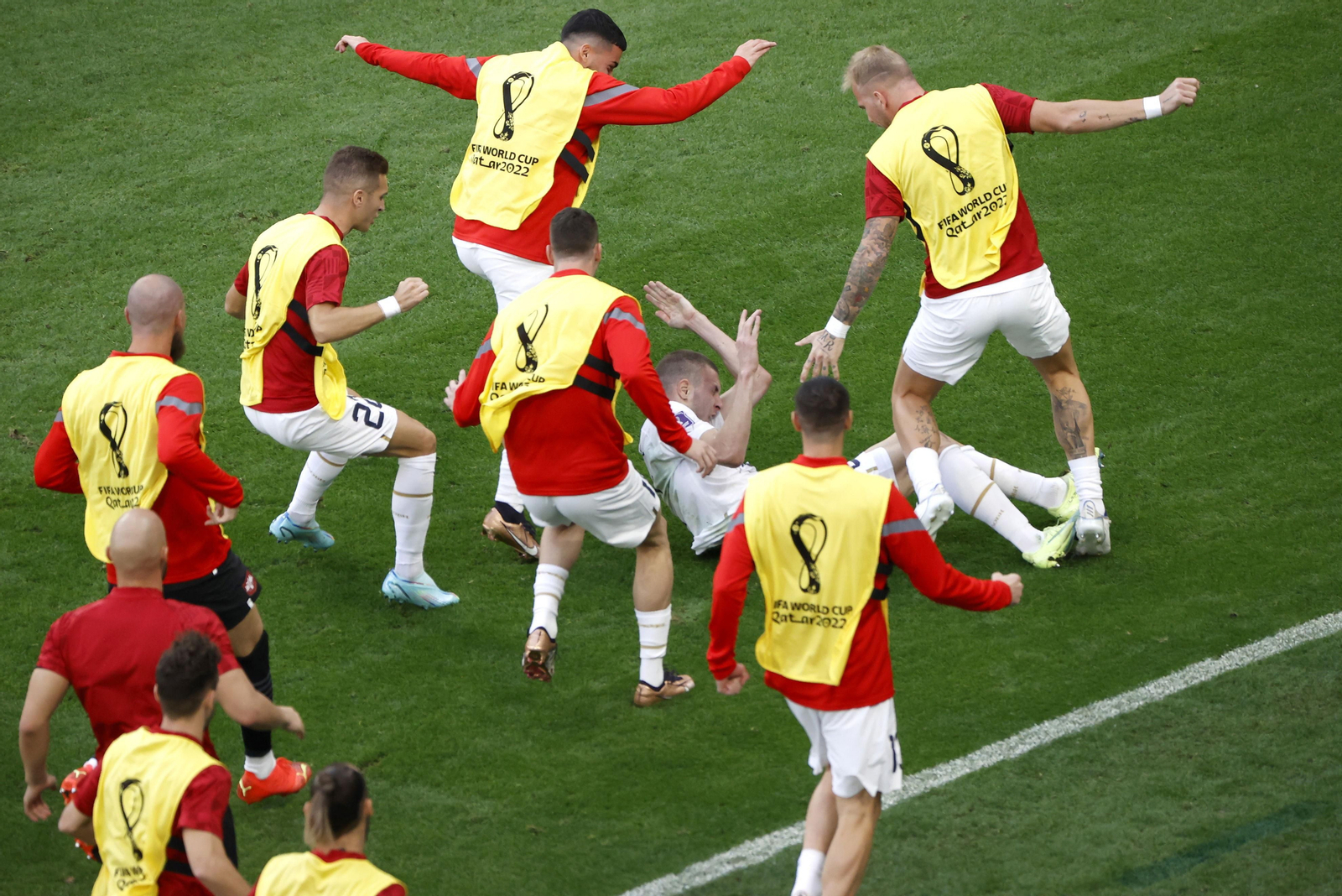 Las imágenes del Camerún - Serbia