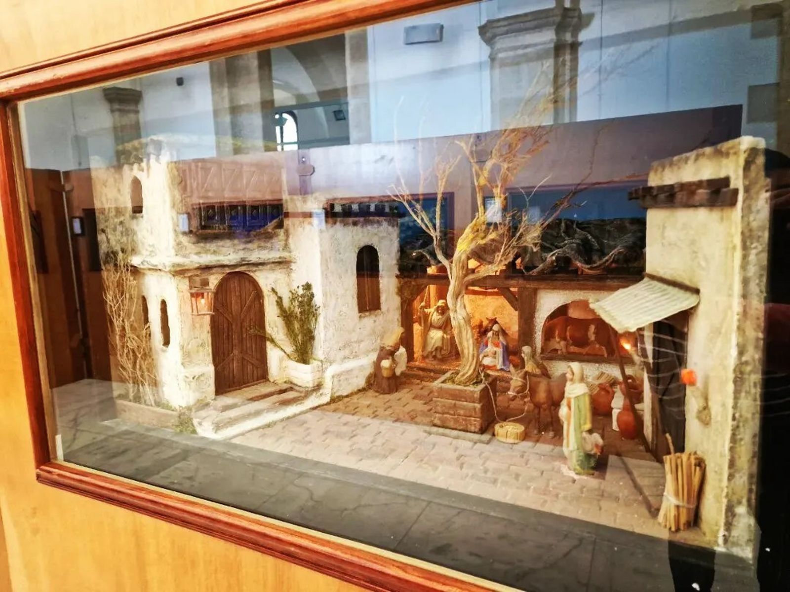 Uno de los dioramas de la 'Colección de Escenas de la Navidad', en el Hospitalito.