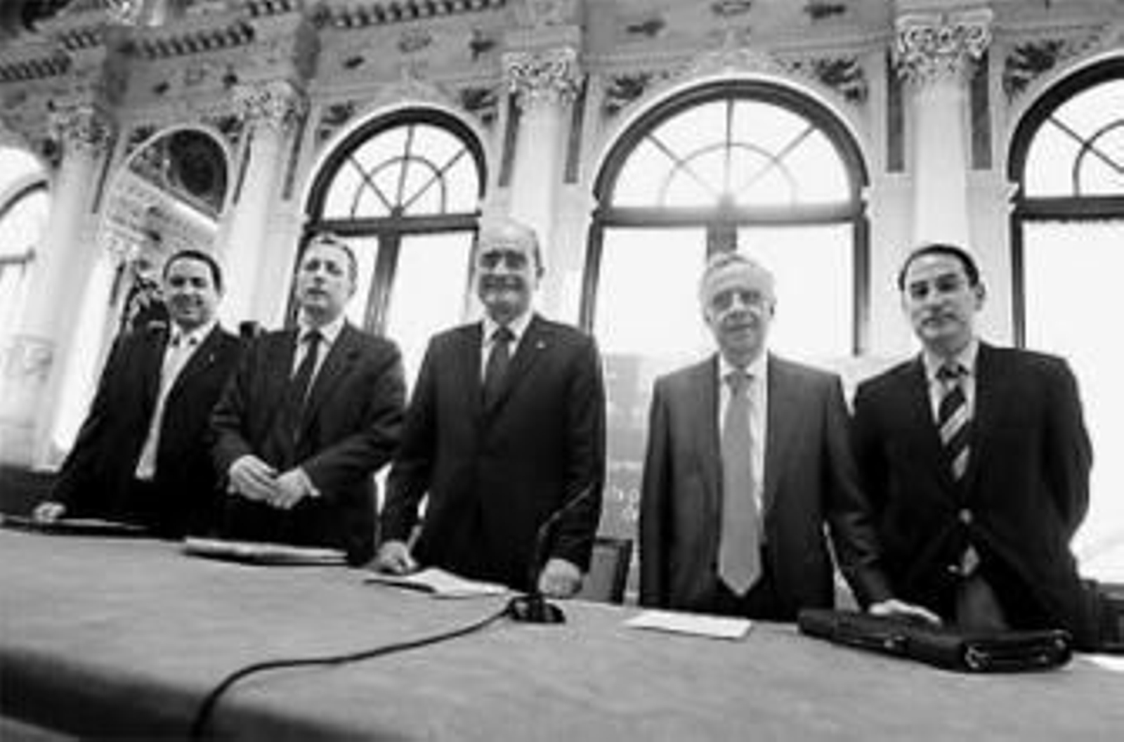 Salas, Cremades, De la Torre, García Martín y González de Lara, ayer.