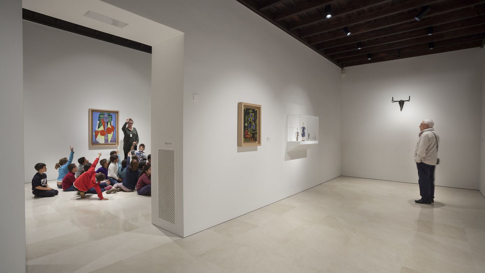 Sala dedicada a la sección 'Transformando la materia'.