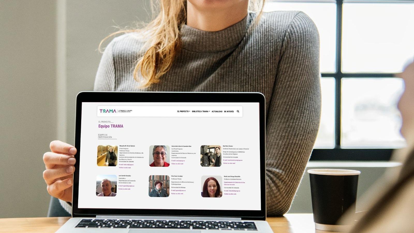 La web de Trama cuenta con un apartado para el equipo investigador.
