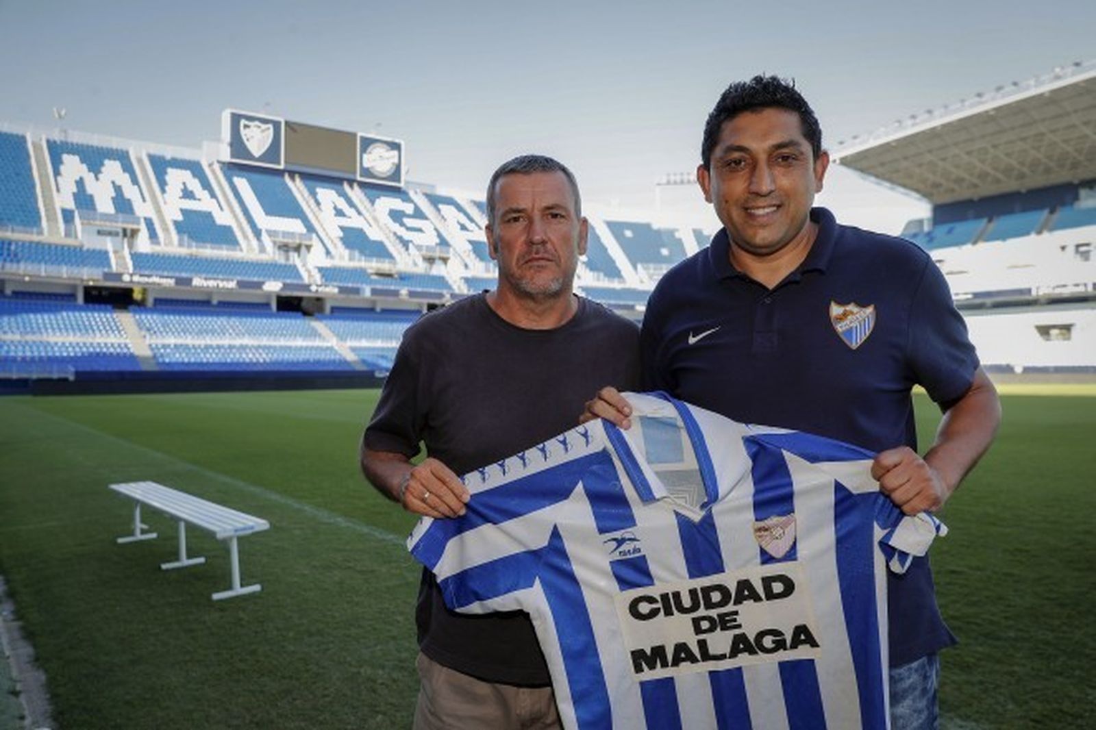 Juanma y Basti, en La Rosaleda.