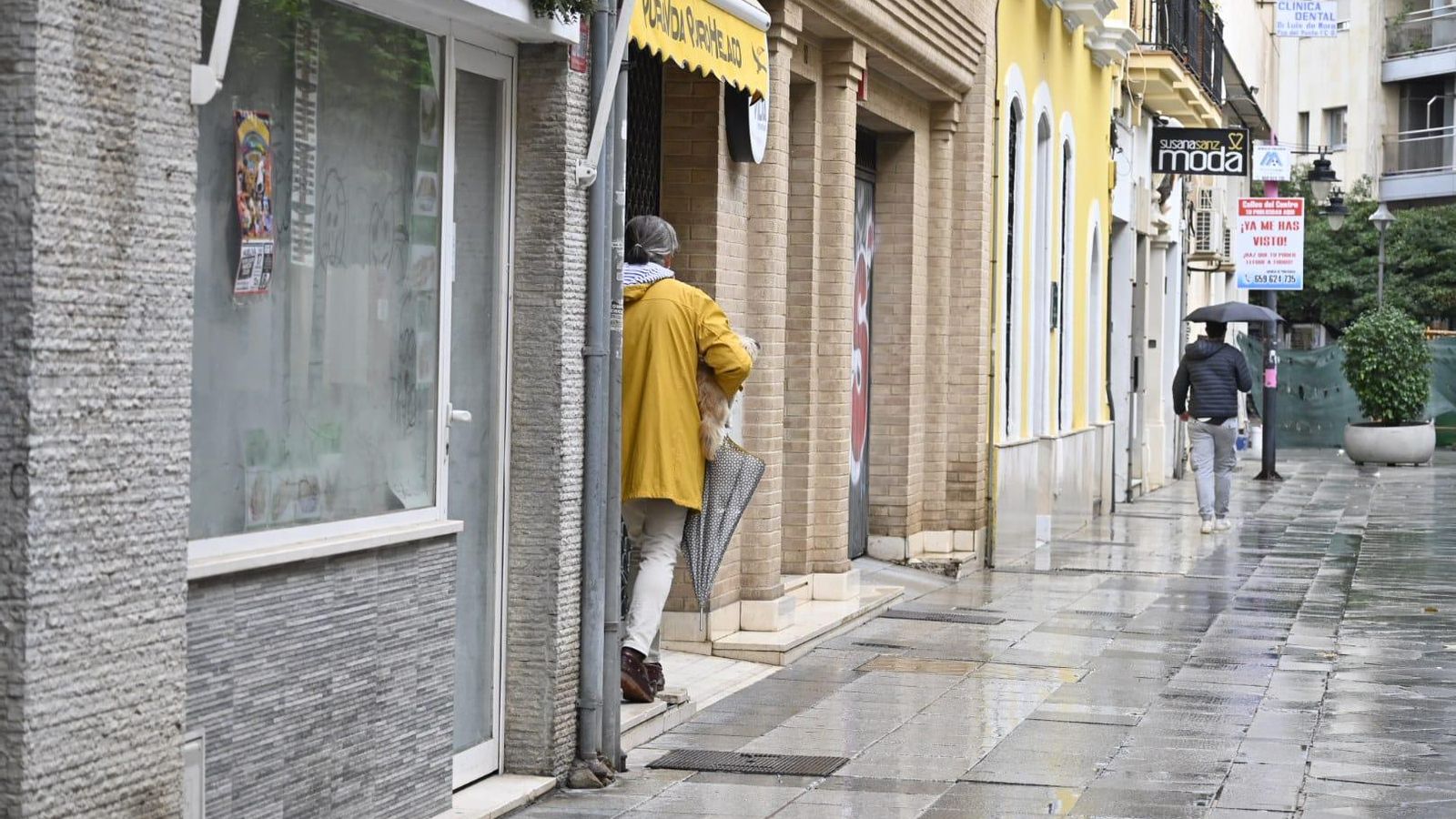 Lluvias en la capital durante este jueves.
