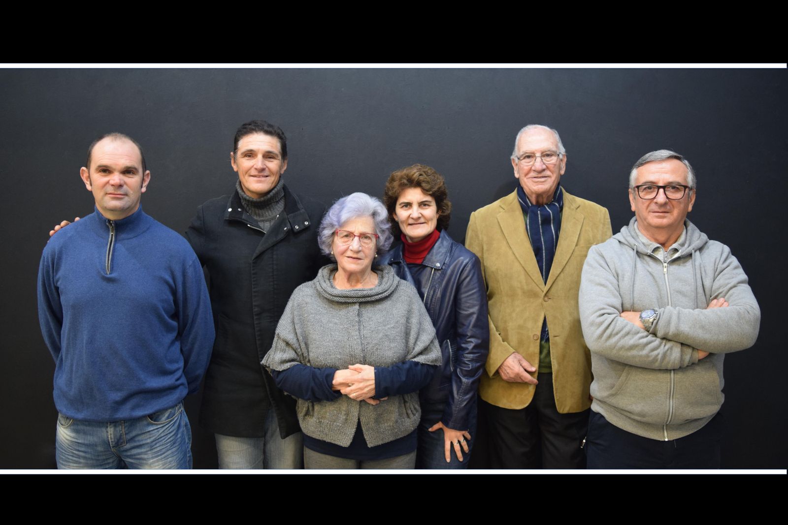 Los artistas participantes en la muestra colectiva.