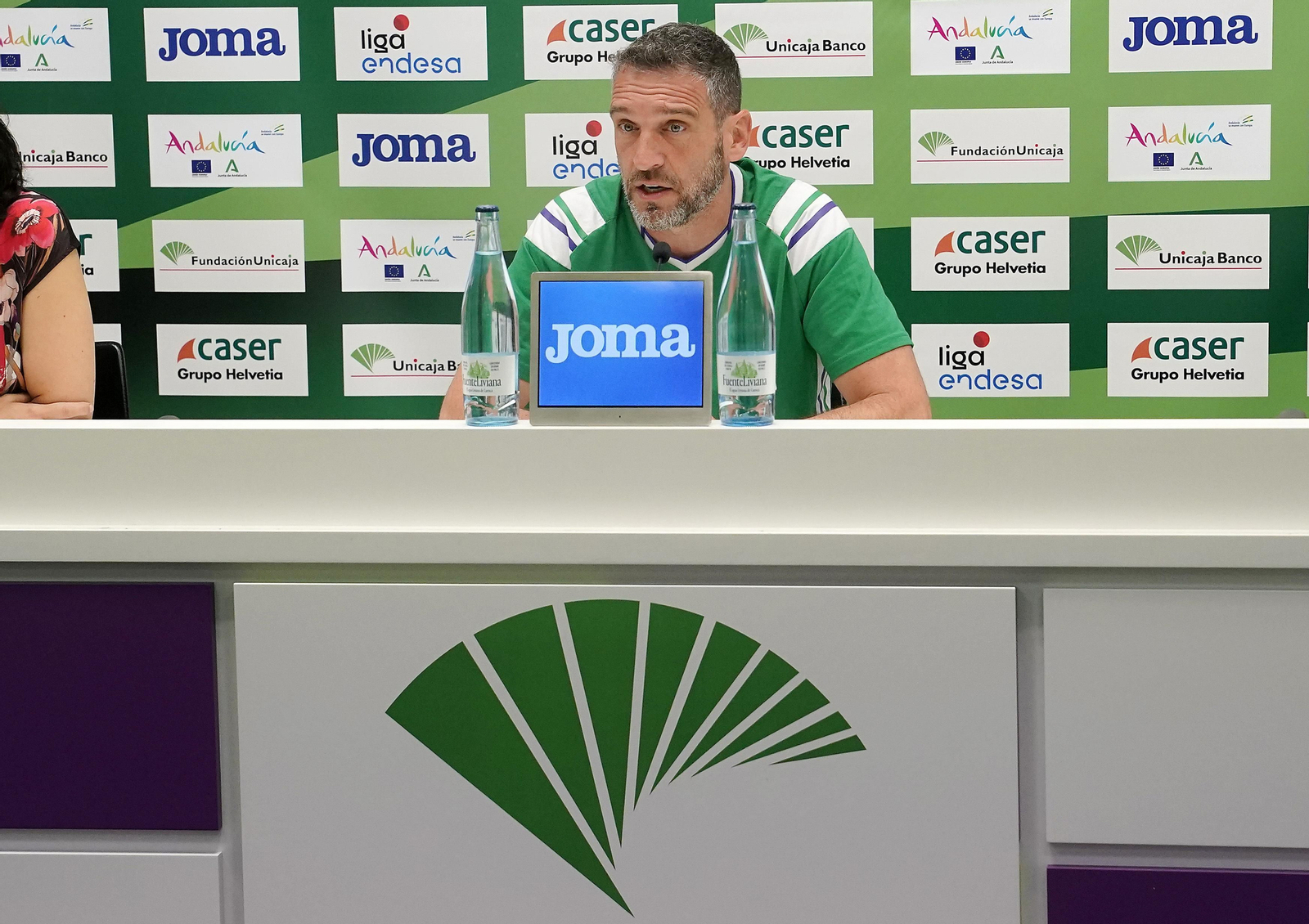 Ibon Navarro, en la sala de prensa.