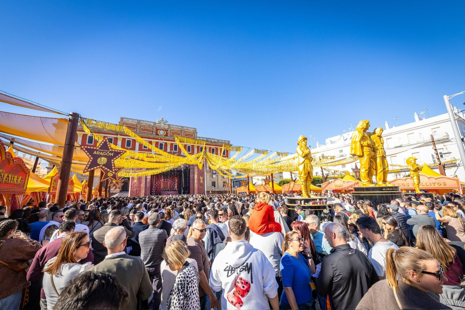 Aspecto que lucía la Plaza del Carnaval el pasado domingo, última jornada del programa de actividades.