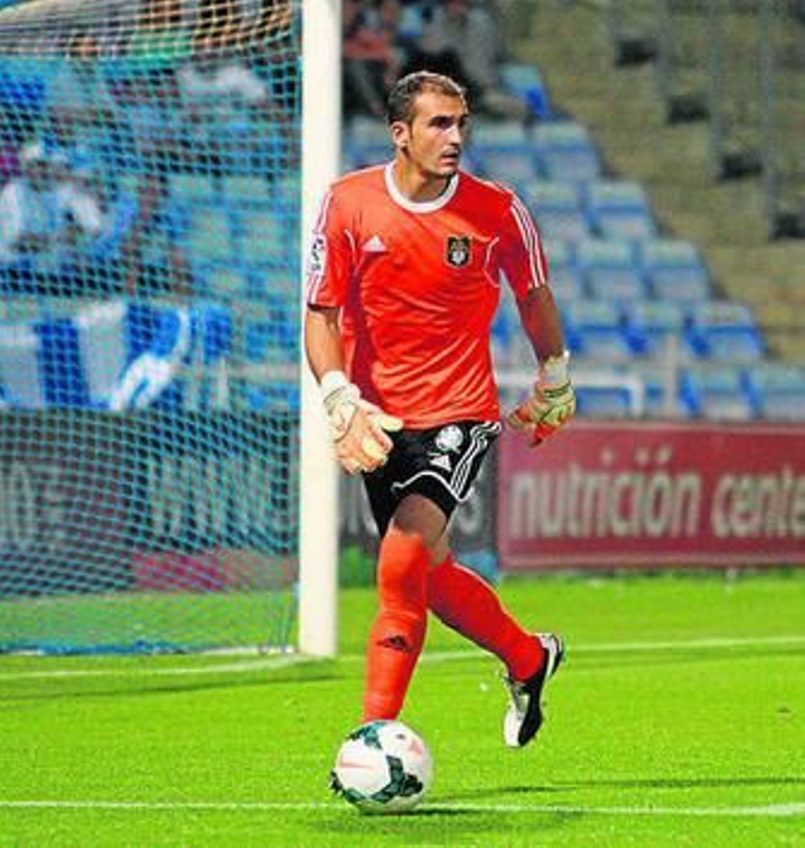 Jesús Cabrero, durante el encuentro ante el Hércules.