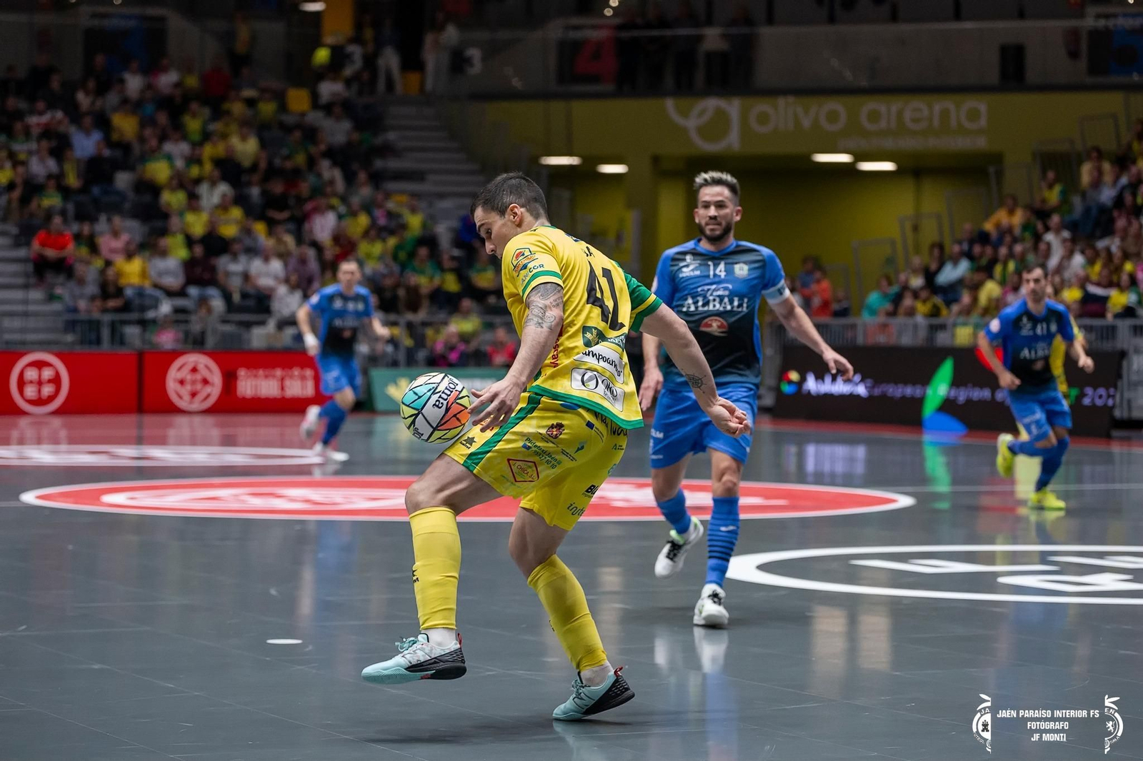 Imagen del último partido como local del Jaén Paraíso Interior FS