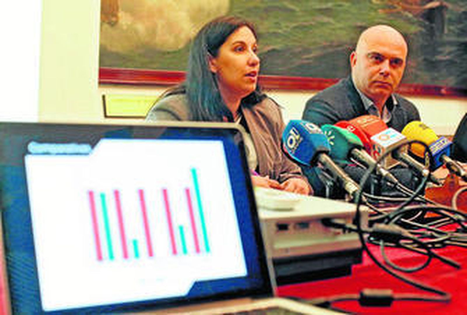 Un momento de la presentación de los presupuestos por parte del equipo de Gobierno.