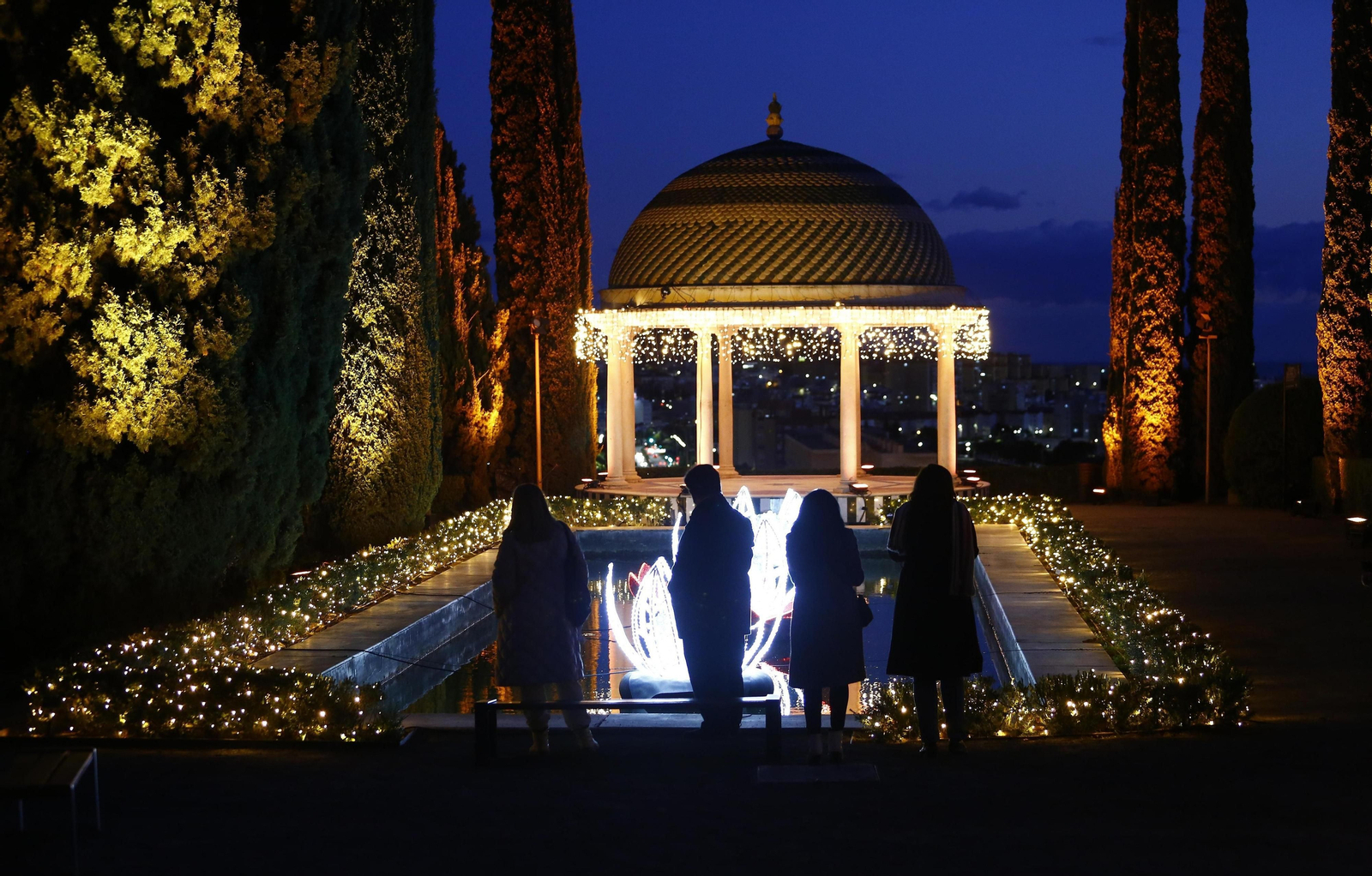Las luces del Jardín Botánico de Málaga, en fotos