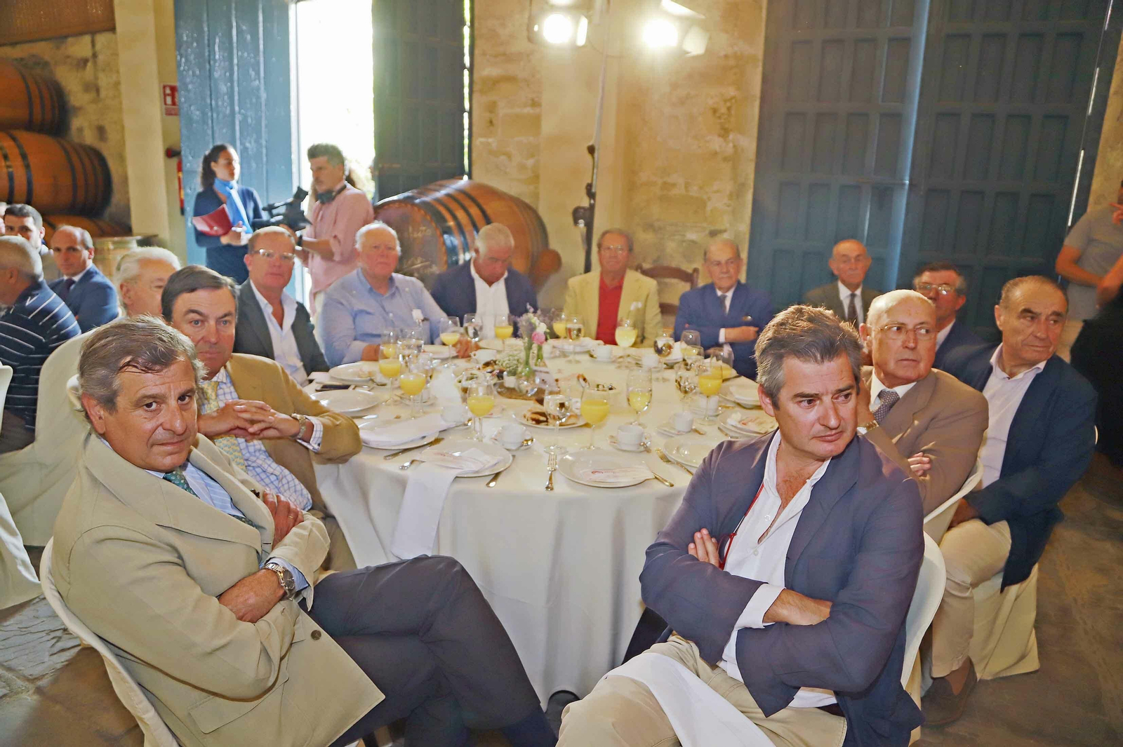 La consejera de agricultura y pesca Carmen Crespo en los desayunos del Banco de Santander y Grupo Joly