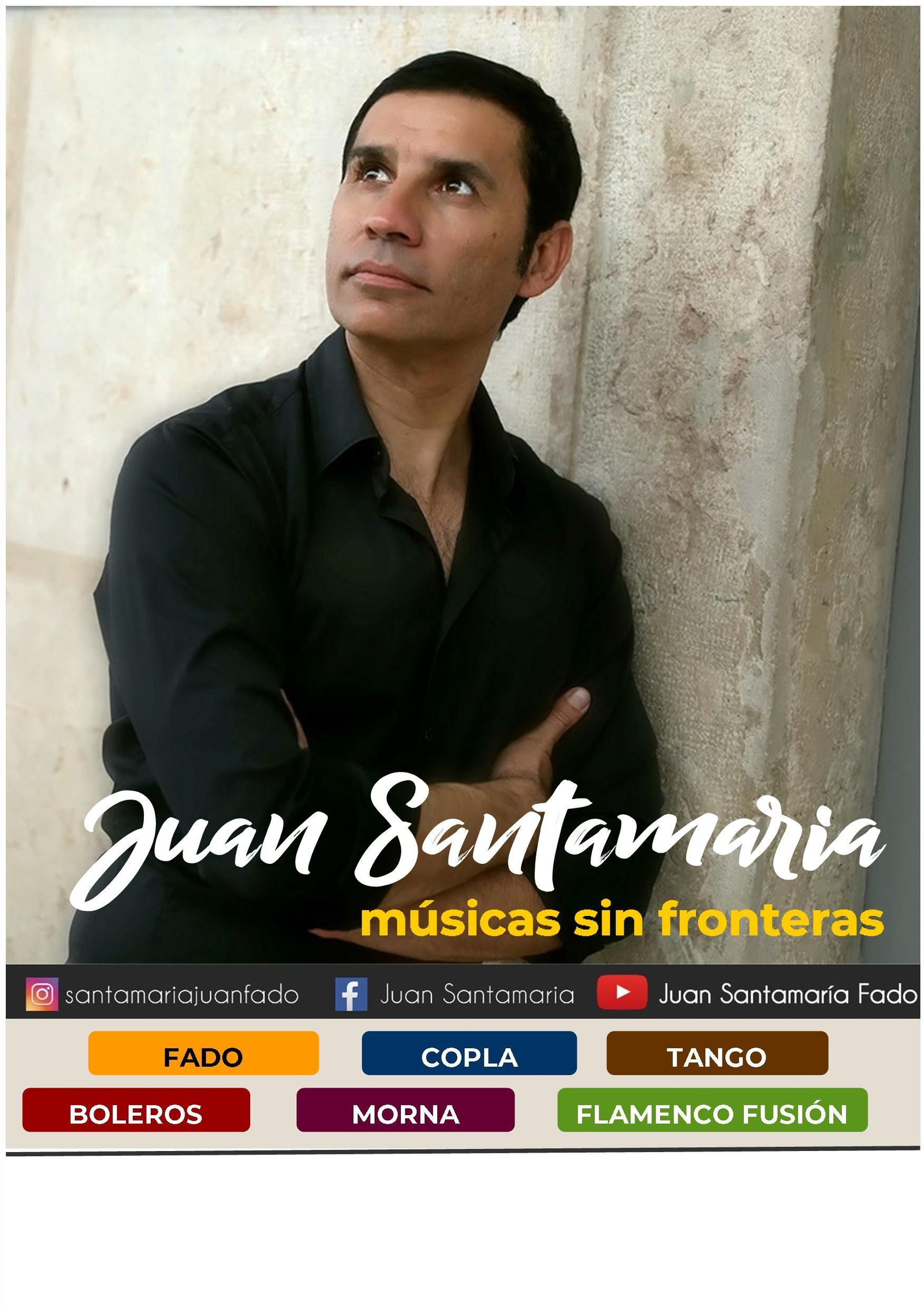 El cantante Juan Santamaría. El cantante Juan Santamaría.