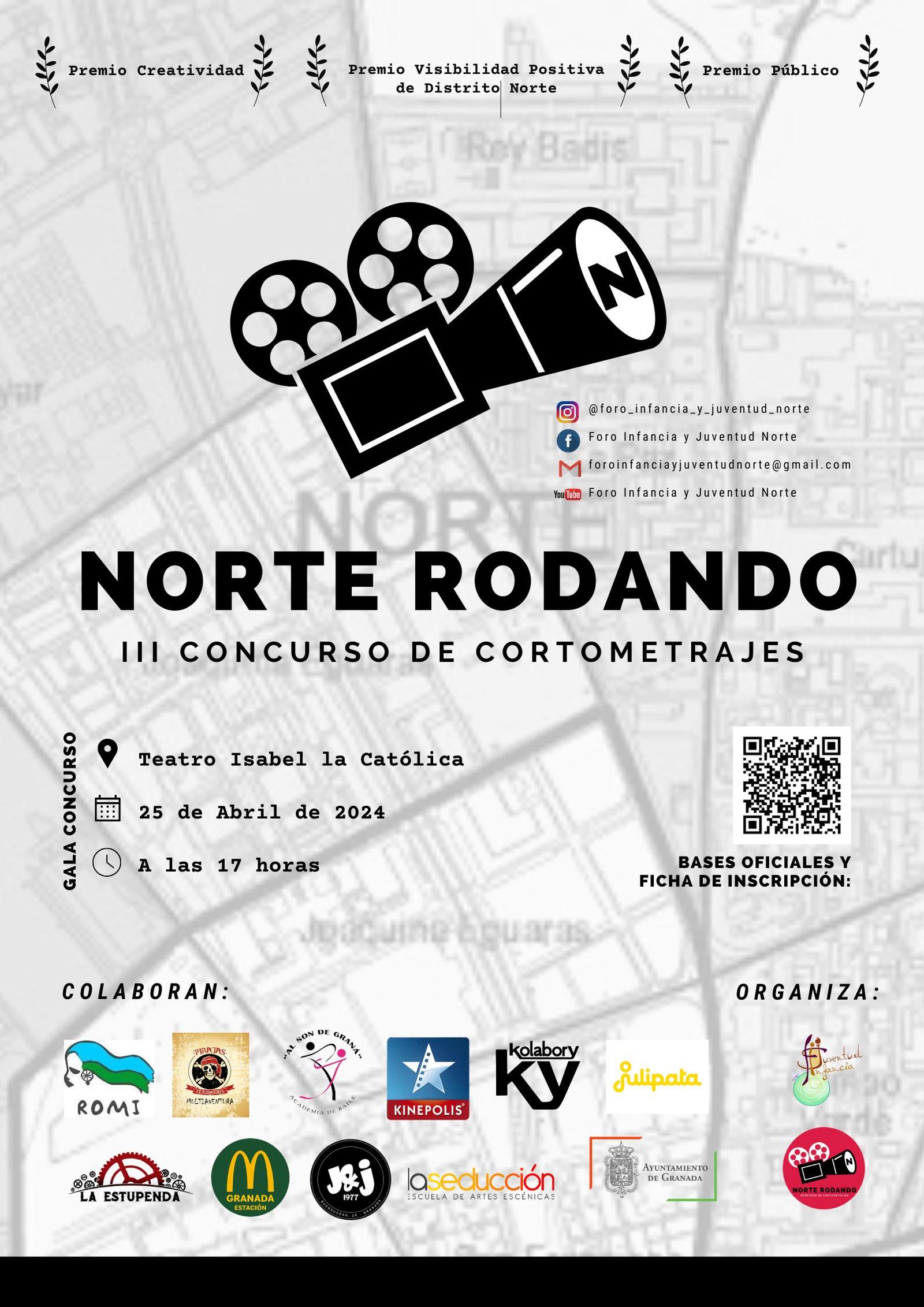 cartel del concurso 'Norte Rodando'