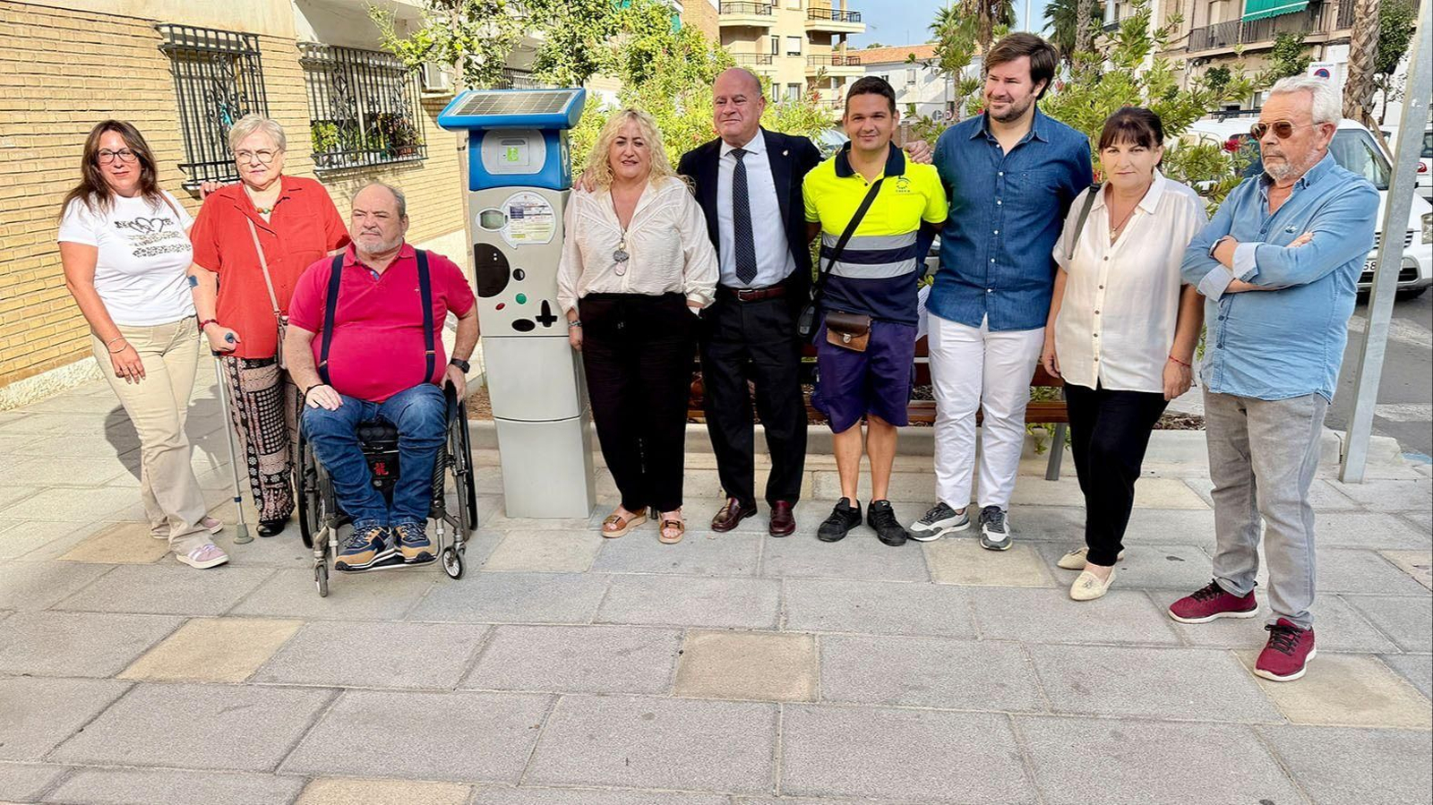 Parquimetro instalado en la avenida de la Legión