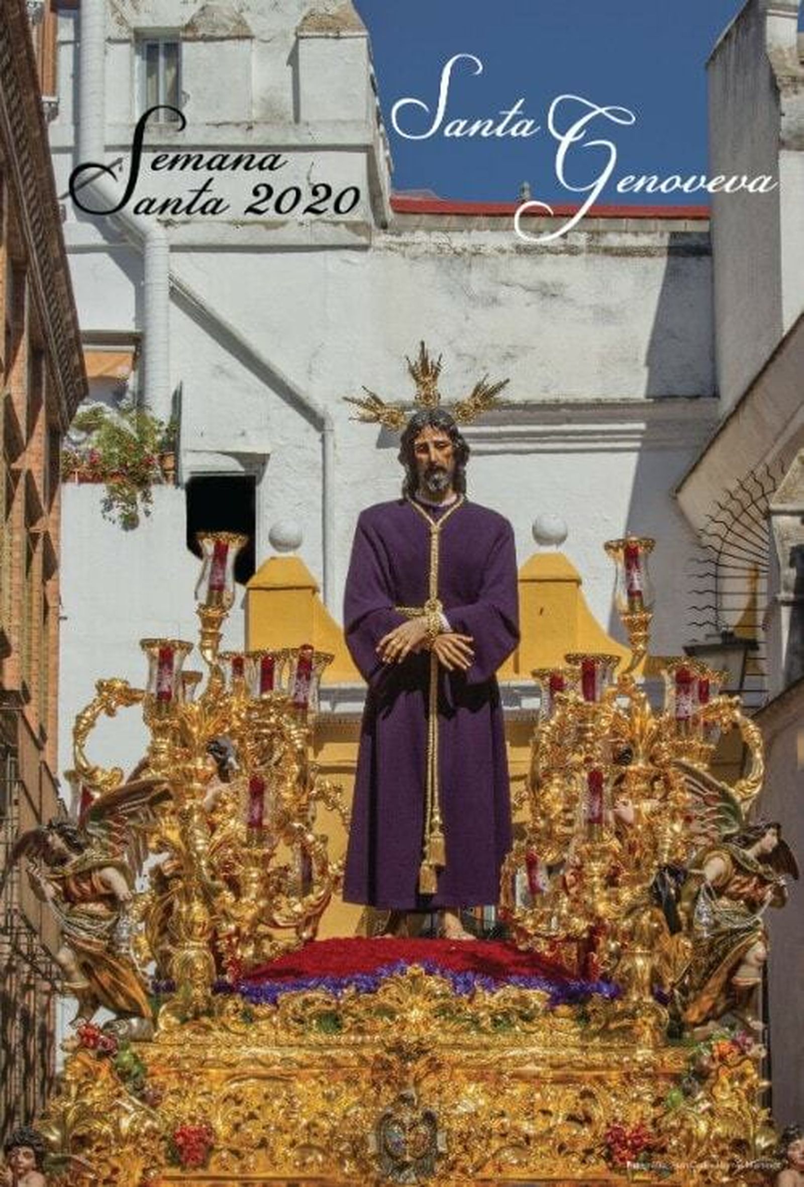 Cartel de Santa Genoveva para la Semana Santa de 2020.