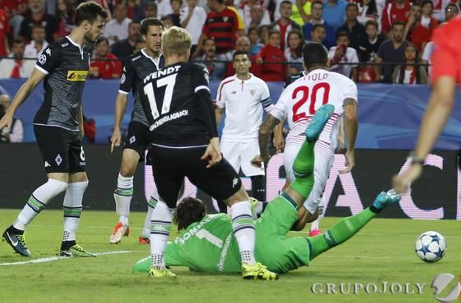 Las imágenes del Sevilla FC-Borussia Mönchengladbach