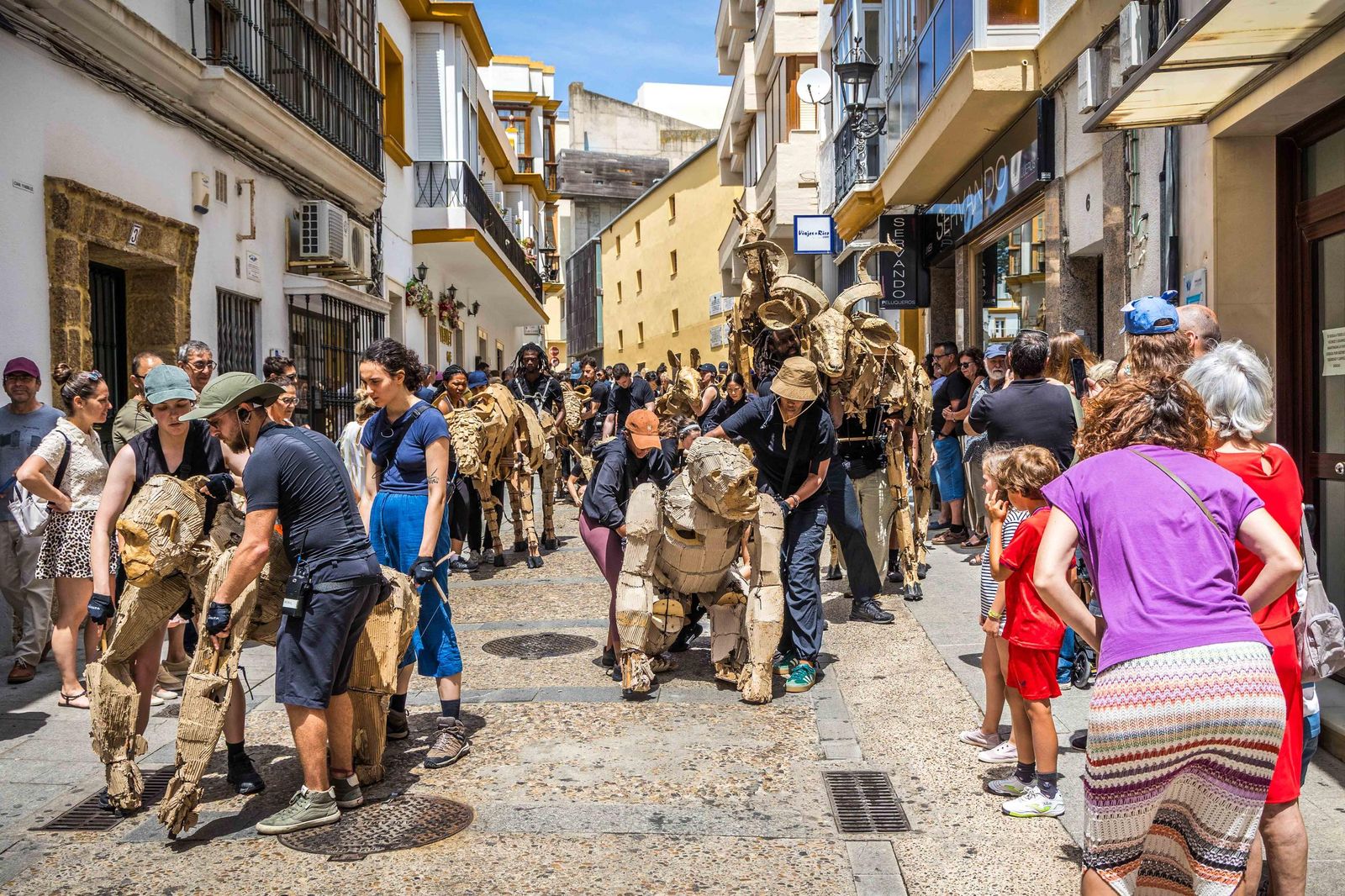 Las imágenes de 'La estampida' en San Fernando