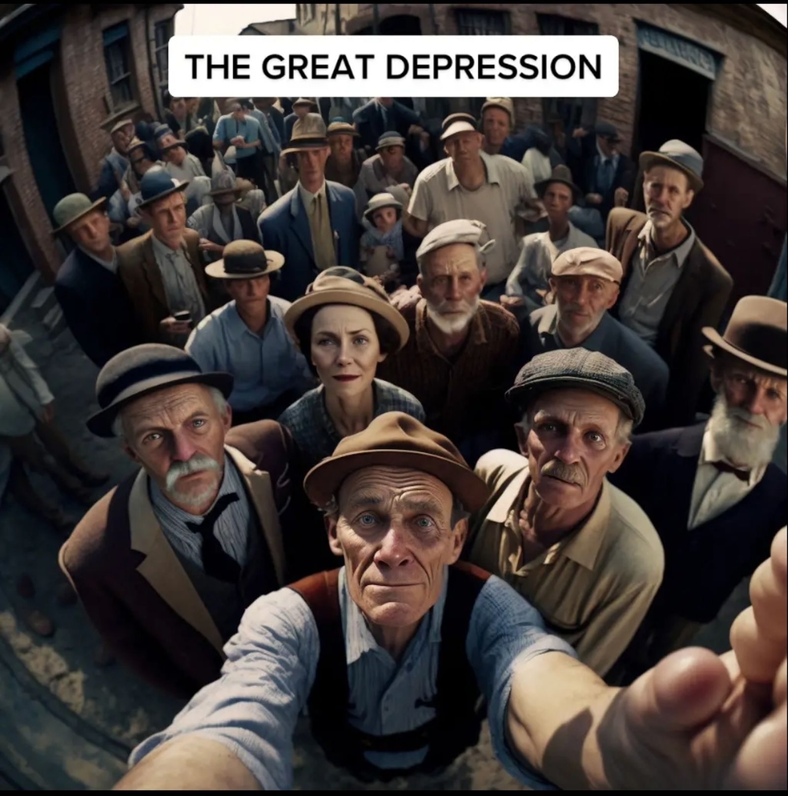Estadounidenses en el paro en la Gran Depresión