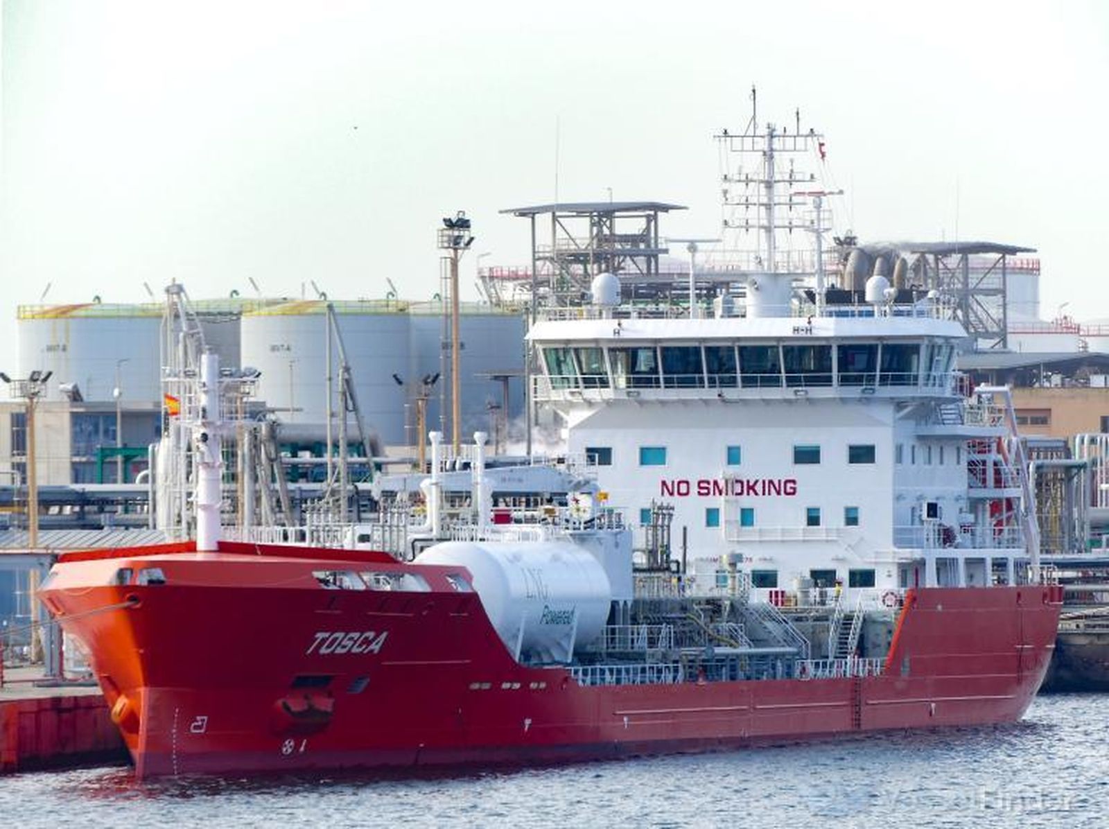 El quimiquero 'Tosca' será propulsado por gas natural licuado.