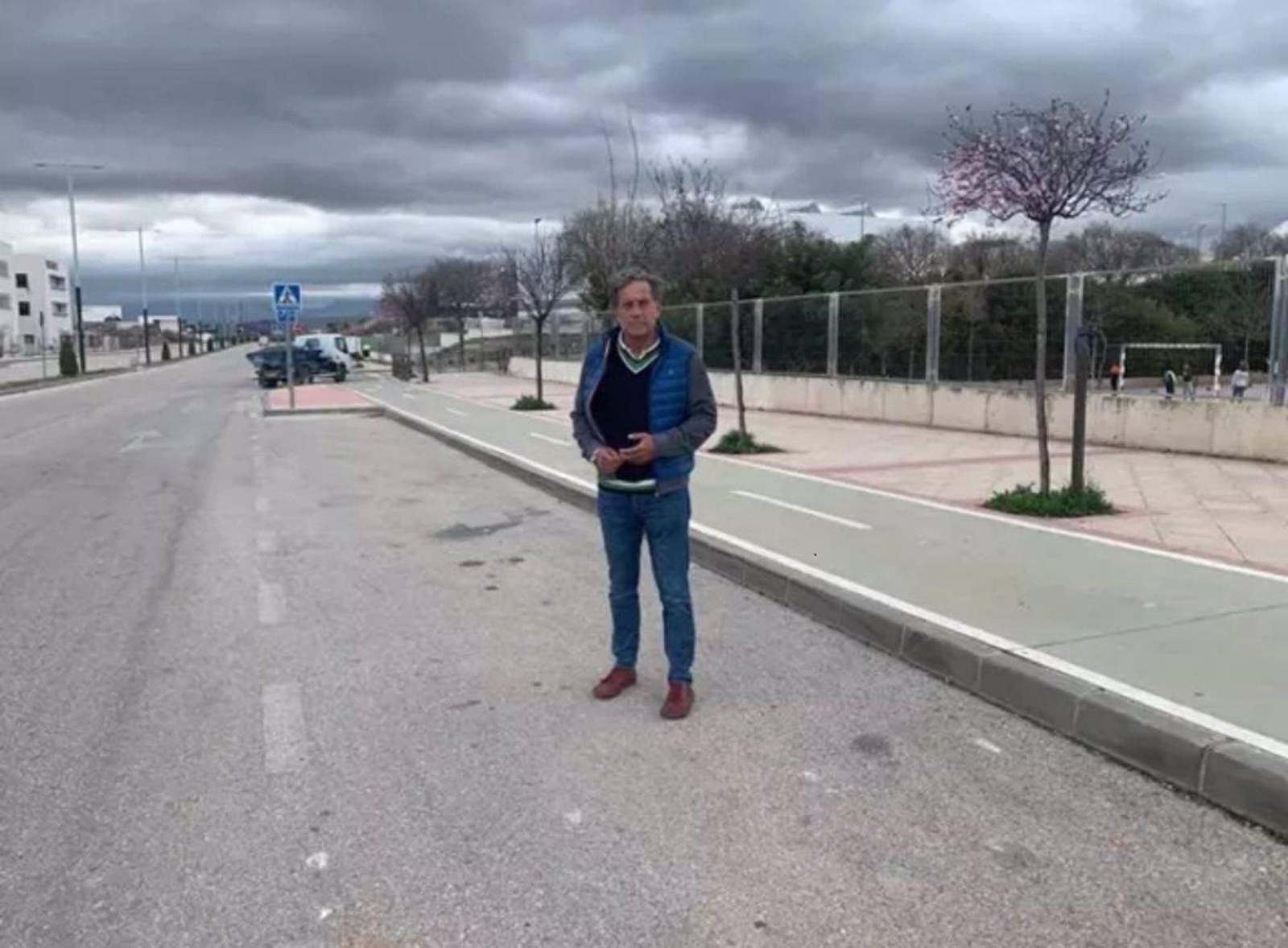 Antonio Losa en la ronda de Marroquíes Bajos.