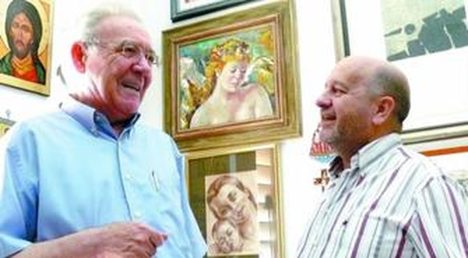 Antonio Rueda (izquierda) y Pedro María Fernández (derecha), verdaderos artífices de la Coronación, en la actualidad.