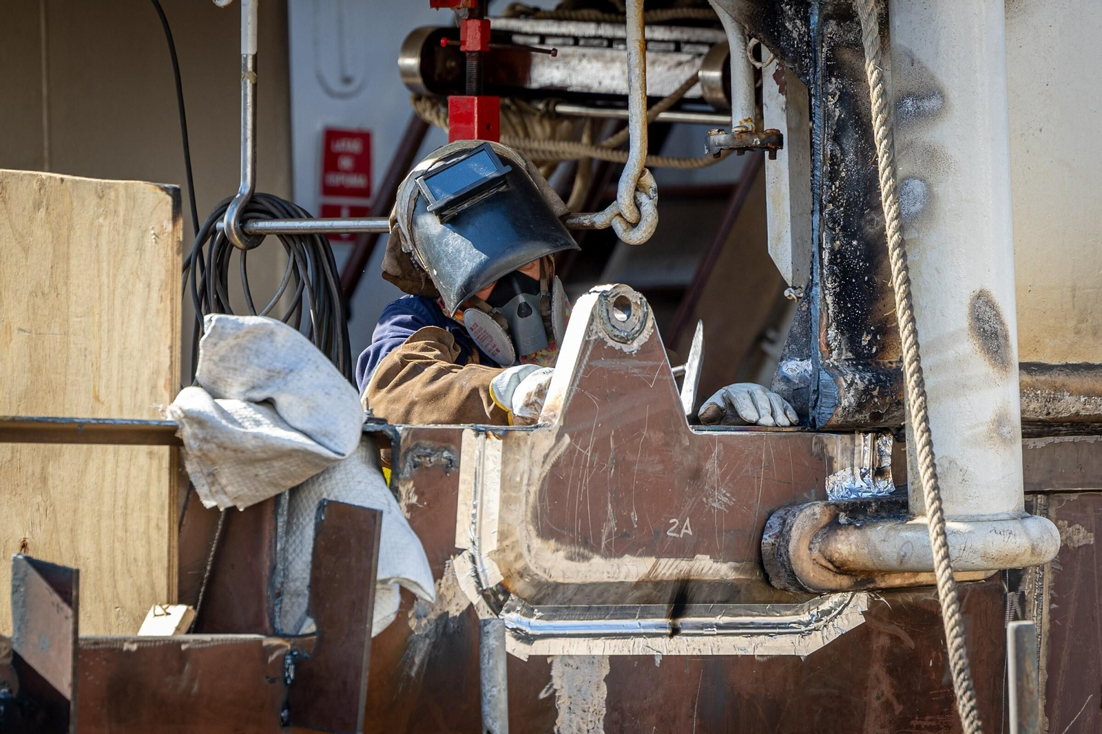 Armada: Las imágenes del 'Juan Sebastián de Elcano' de obras en Navantia San Fernando
