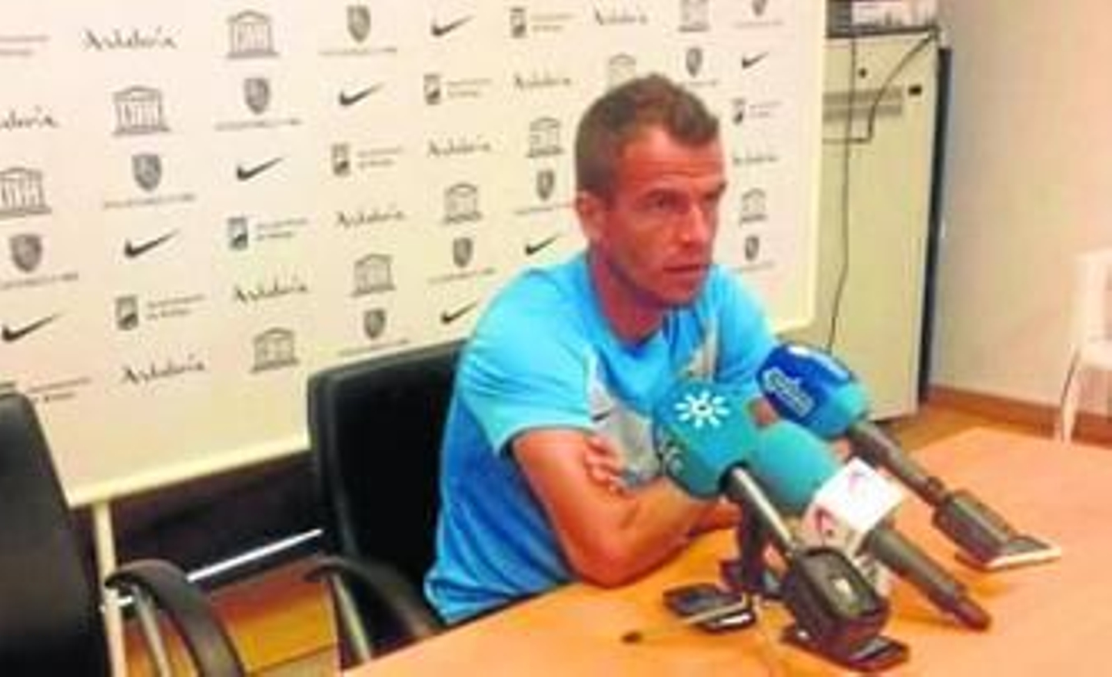 Duda, durante la conferencia de prensa de ayer.