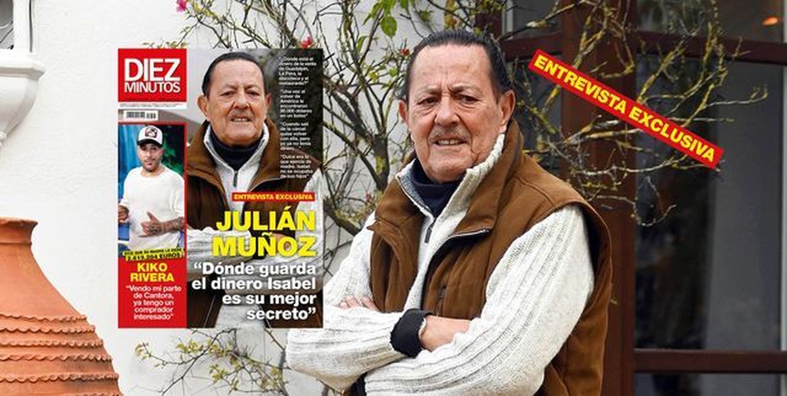 Julián Muñoz en la portada del 'Diez Minutos' de esta semana