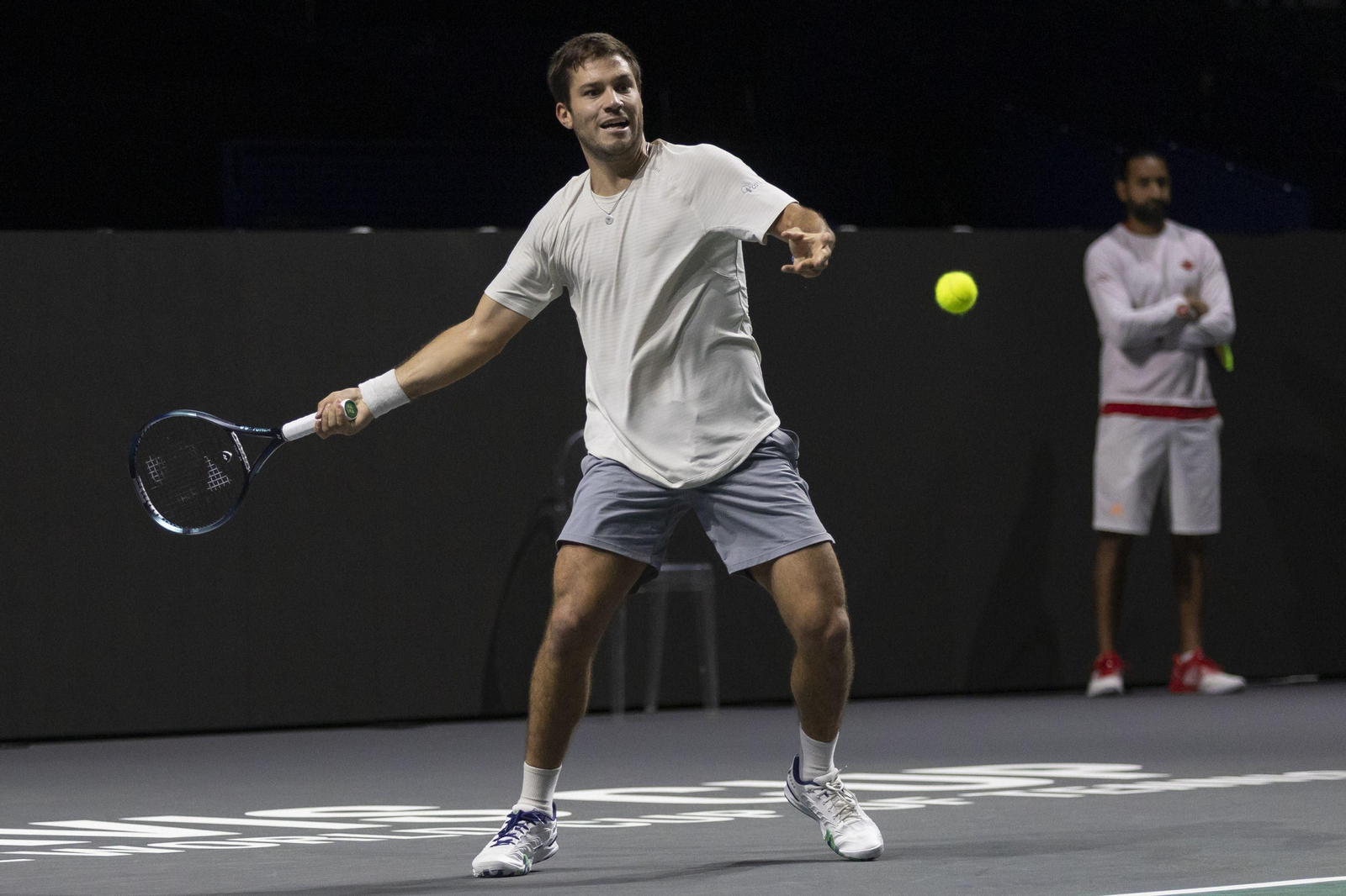 Copa Davis en Málaga: Los campeones, Canadá, prueba la pista