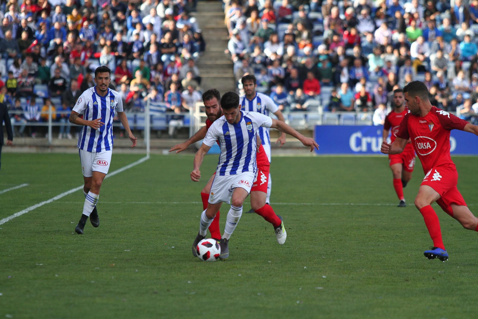 Imágenes del encuentro entre el Recreativo de Huelva y el San Fernando