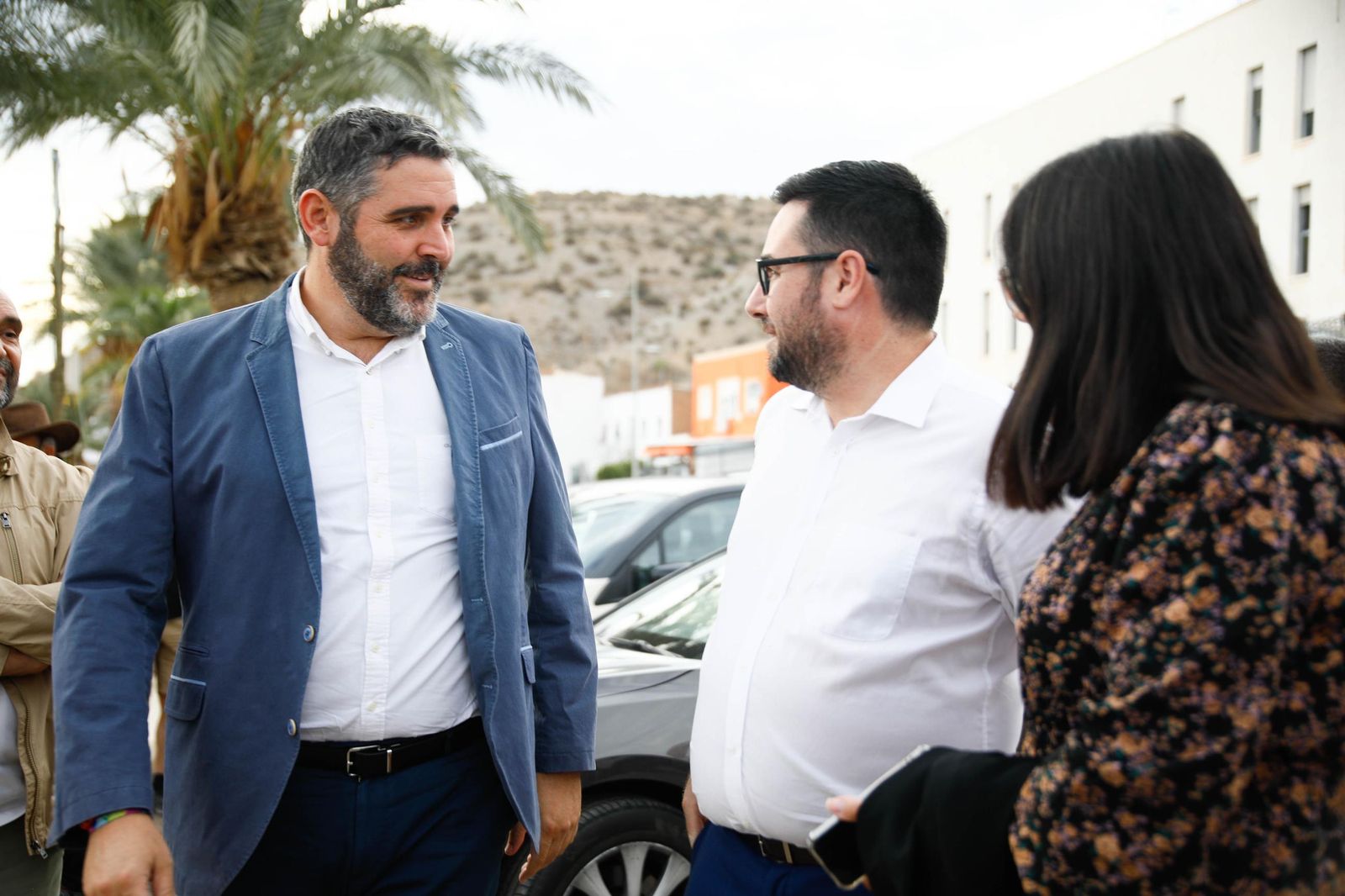 Descubrimiento de la silla del actor Fabio Testi en el Paseo de la Fama de Tabernas, en imágenes