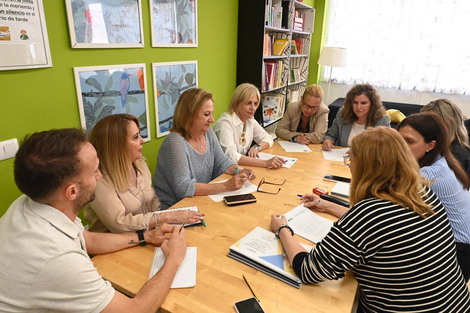 María José García-Pelayo, en su reunión con Aspanido.