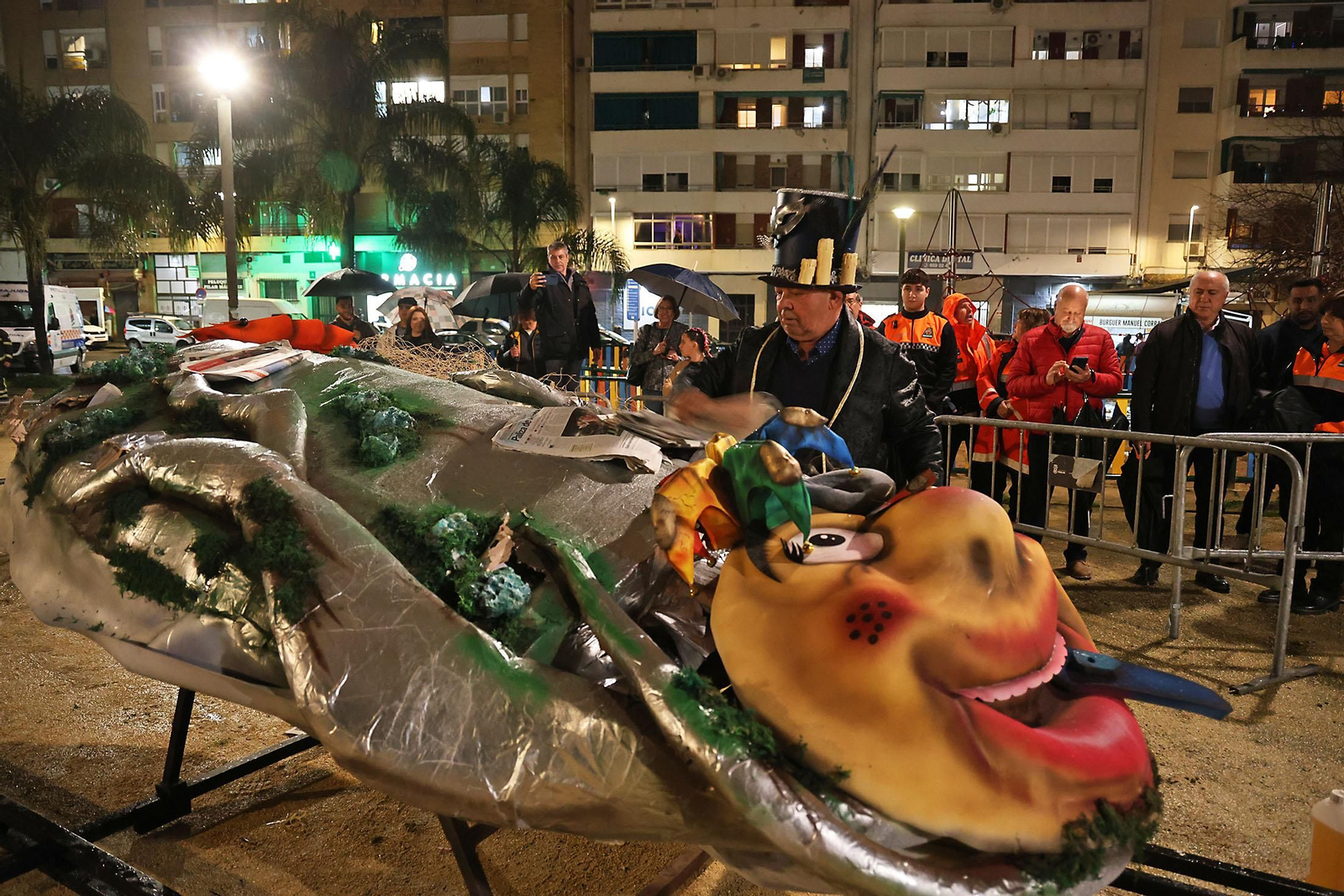 Imágenes de la quema del choco en Huelva