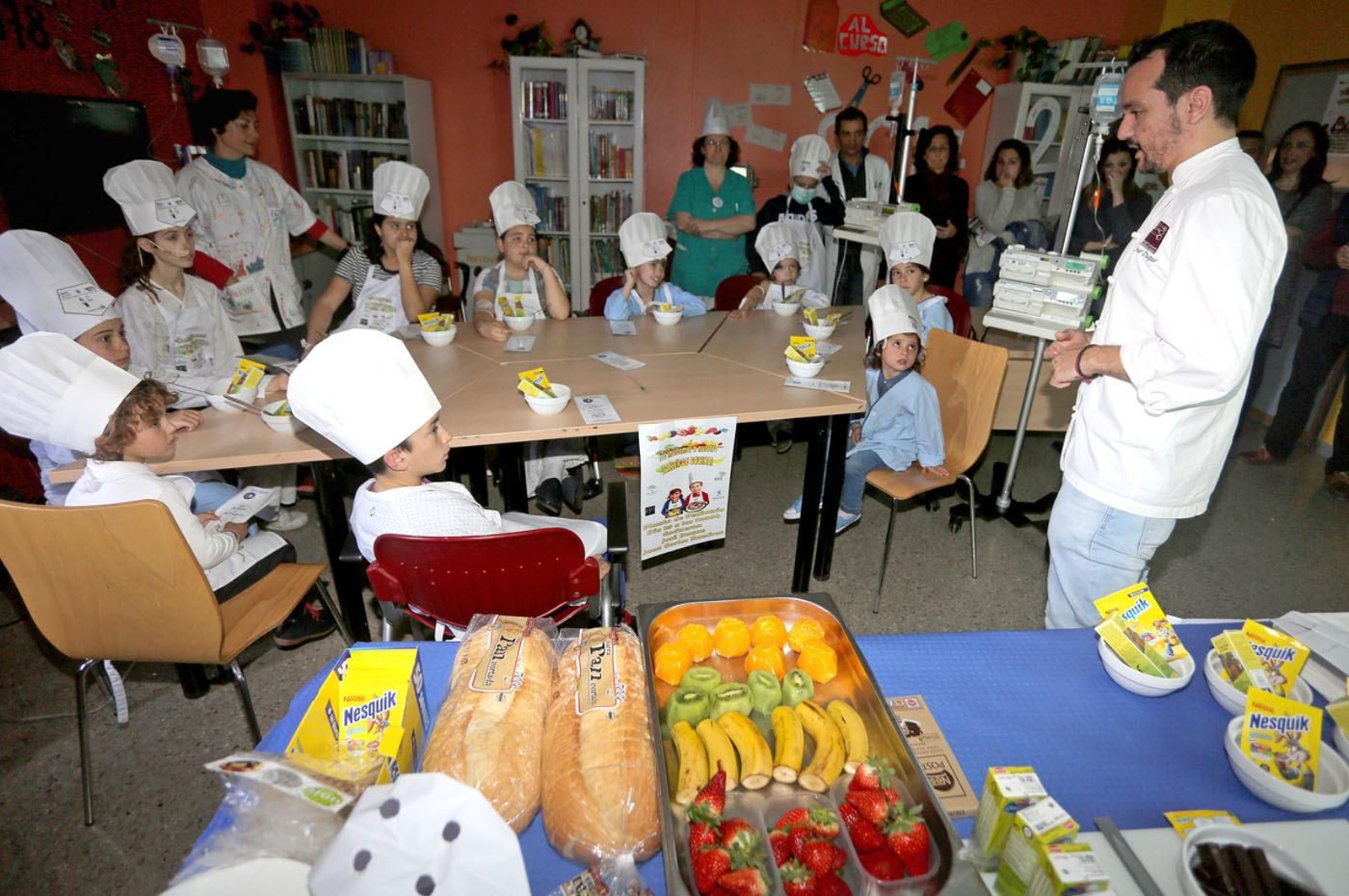 Los chefs infantiles en el hospital
