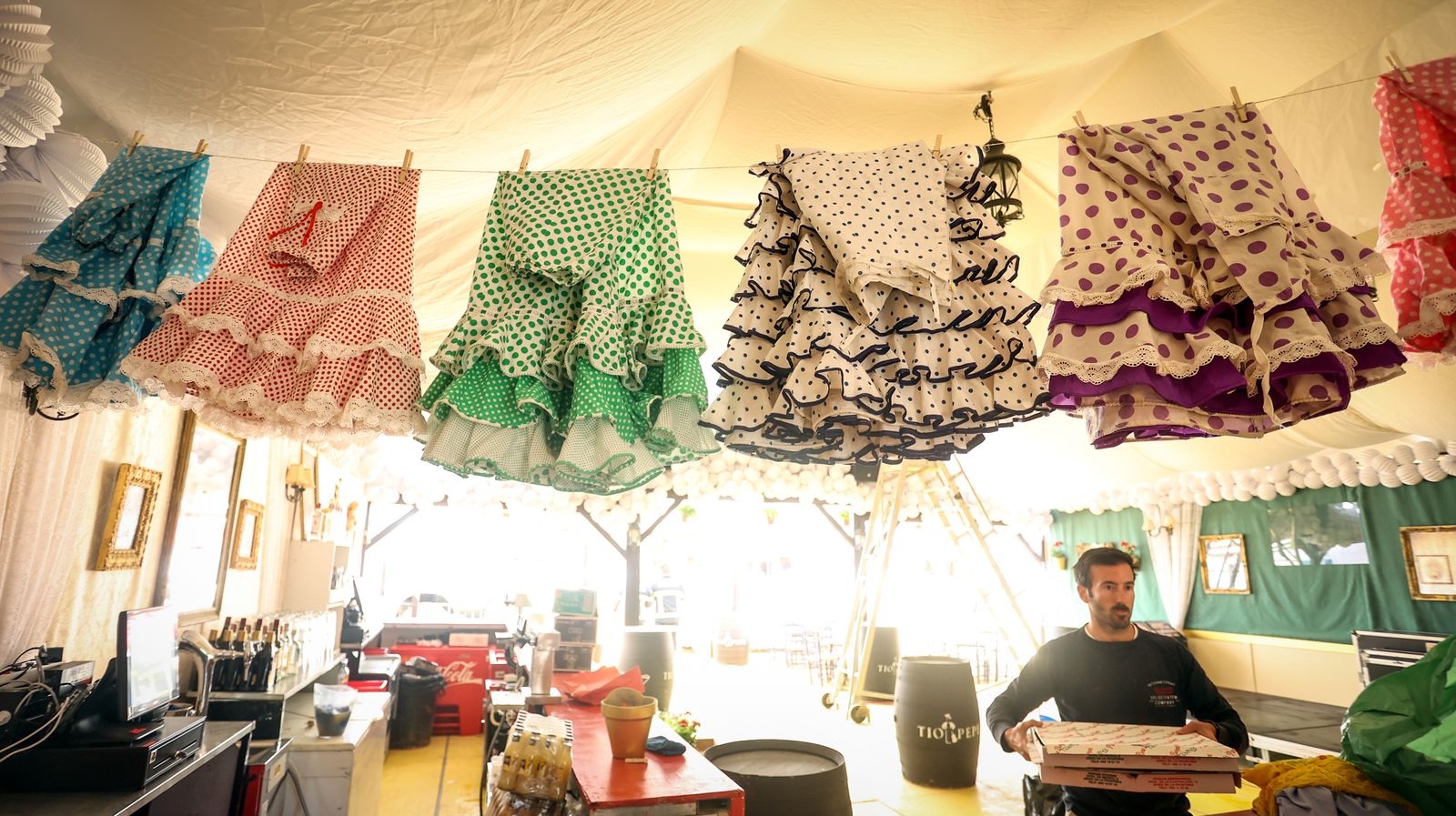 Imágenes de los preparativos para la Feria del Caballo 2024