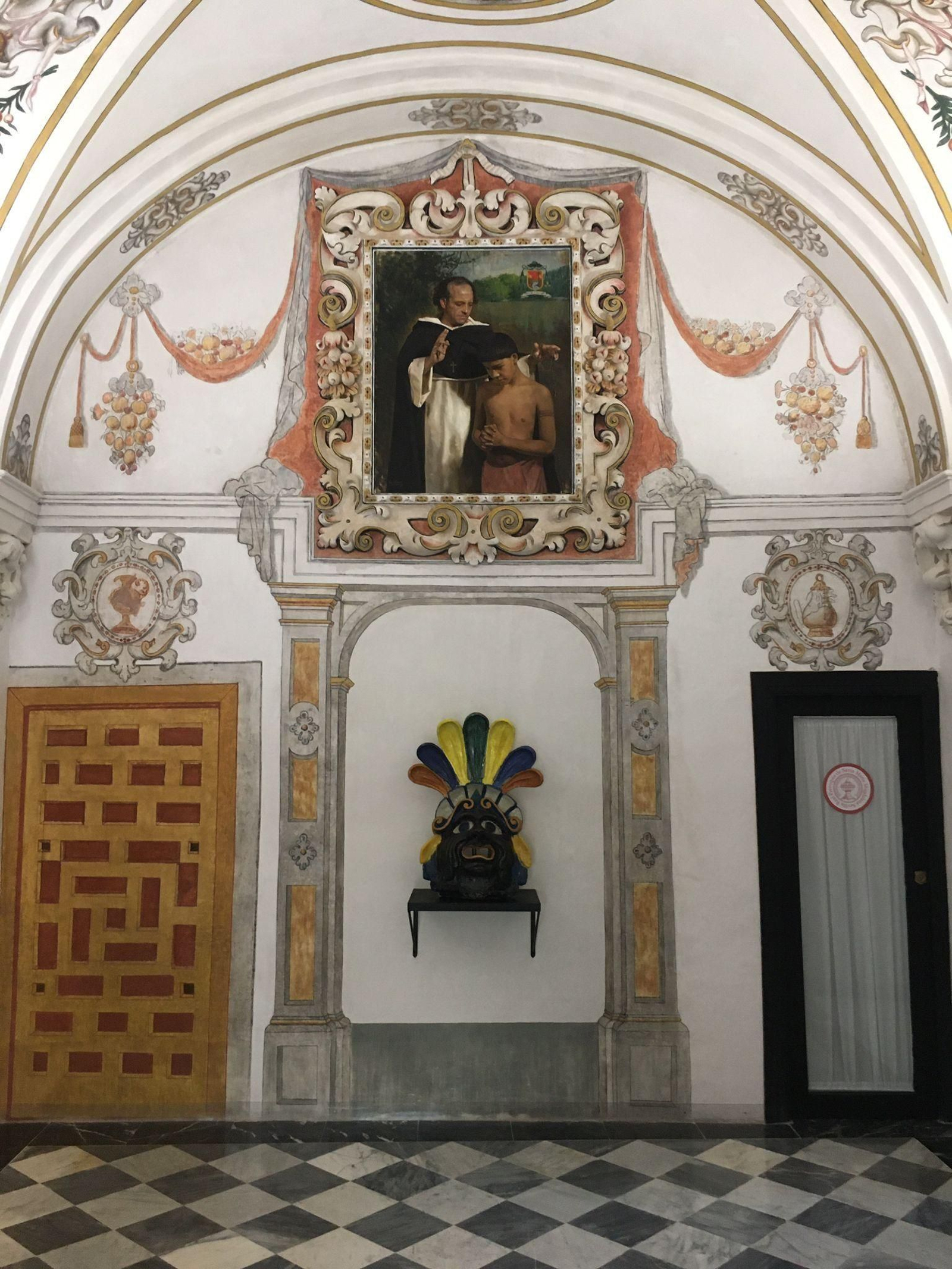 La pintura de fray Bartolomé de las Casas.