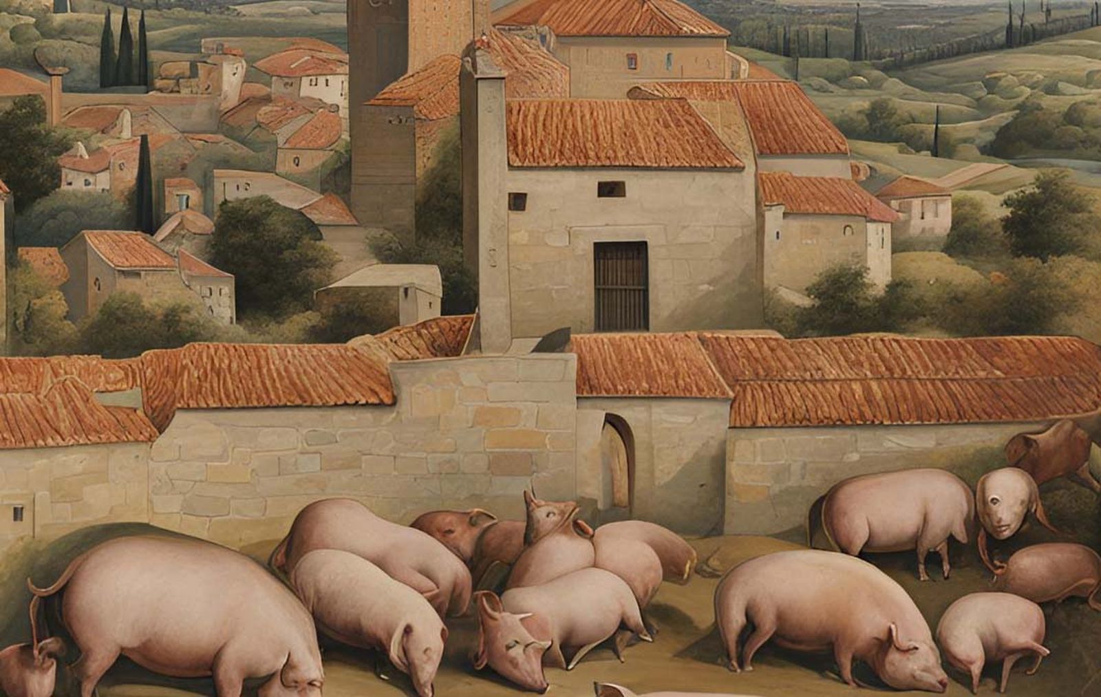 Recreación de un pueblo tradicional español