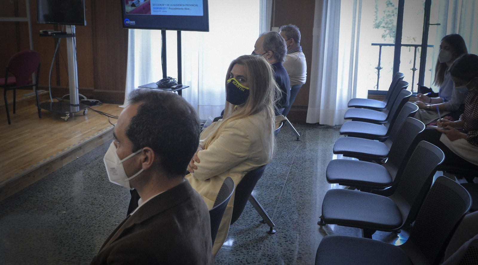 Los cuatro acusados en el juicio de Invercaria.