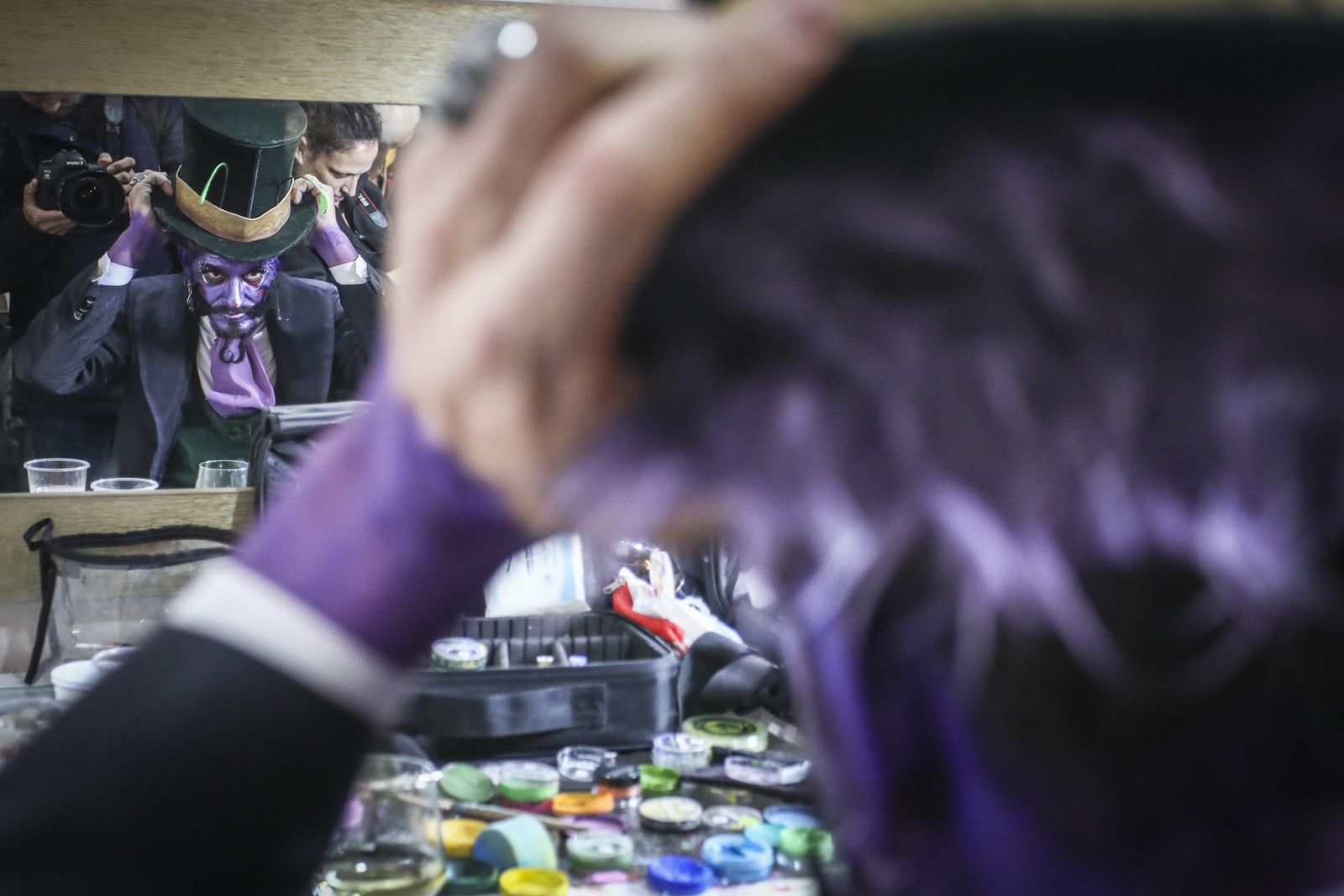 Las imágenes de la preparación de la comparsa 'La canción de la laguna'