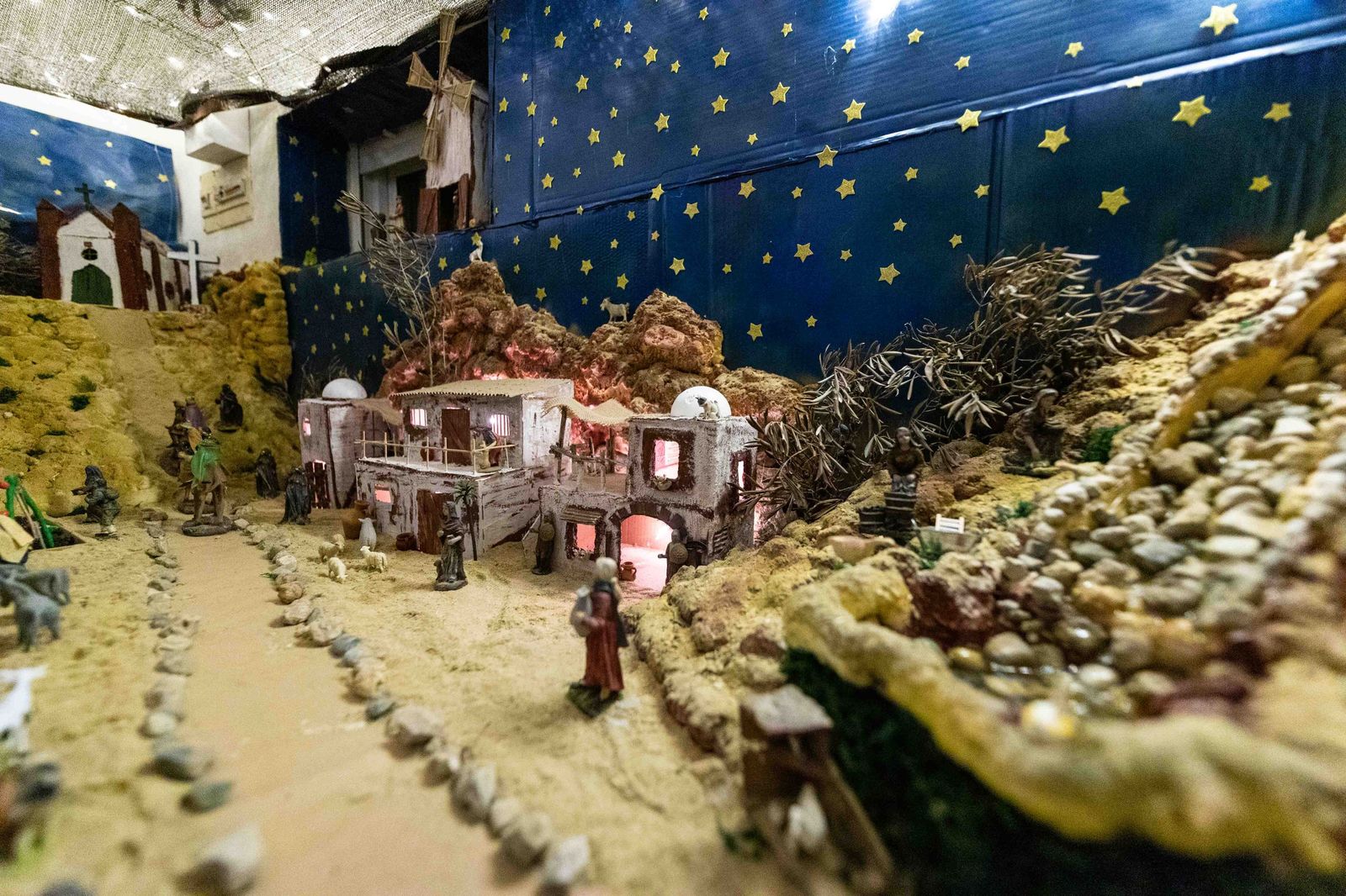 El belén del joven David, en la barriada Buen Pastor de San Fernando